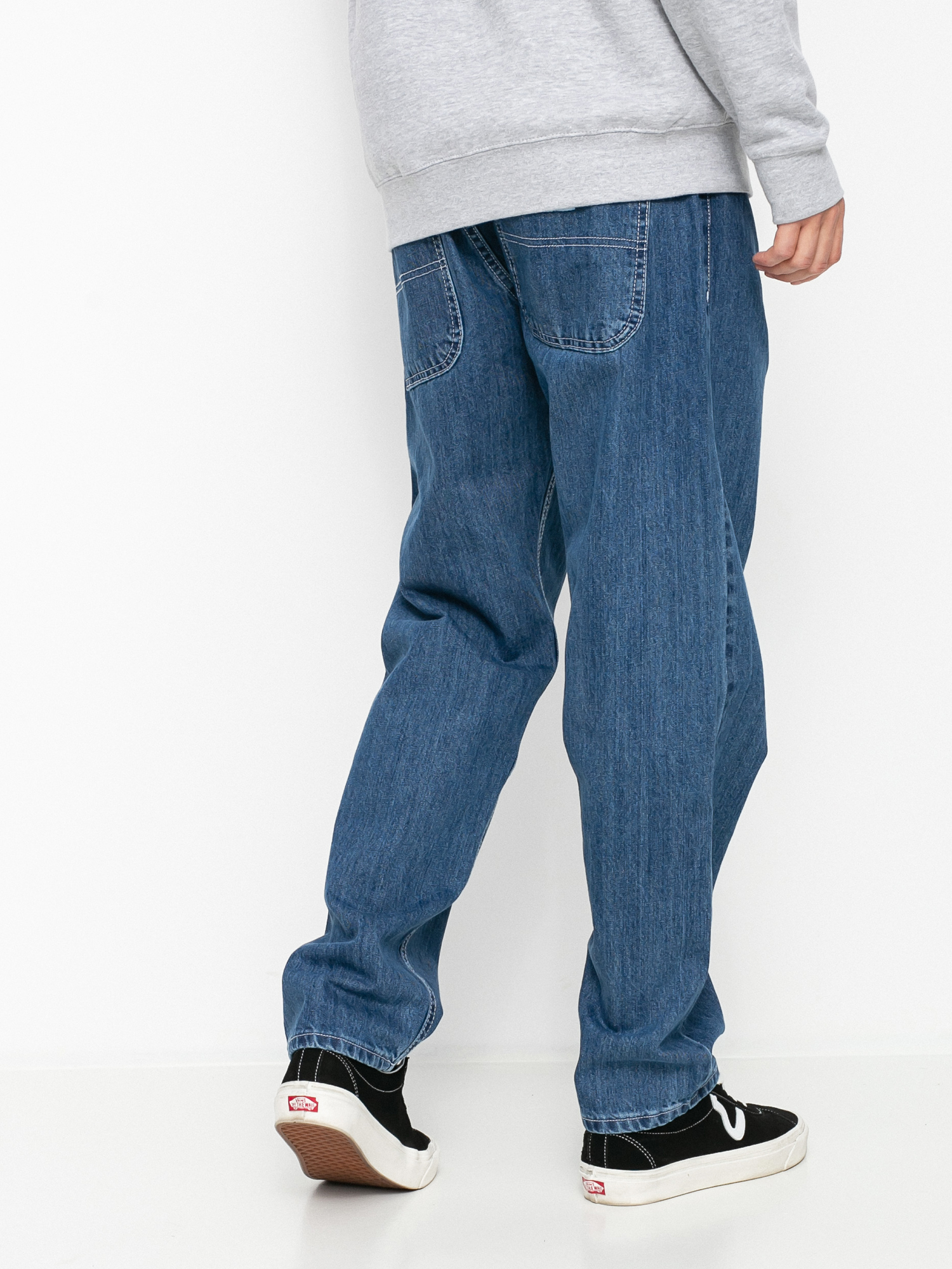Spodnie MassDnm Craft Jeans Baggy Fit (medium blue stone wash)