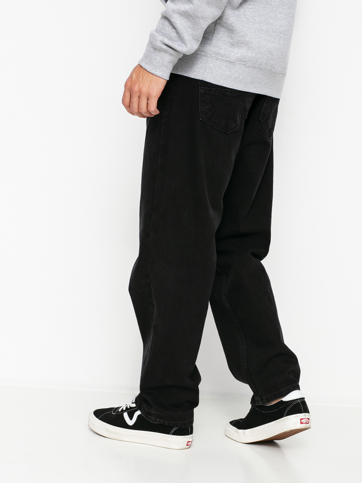 Spodnie MassDnm Slang Jeans Baggi Fit (black stone wash)