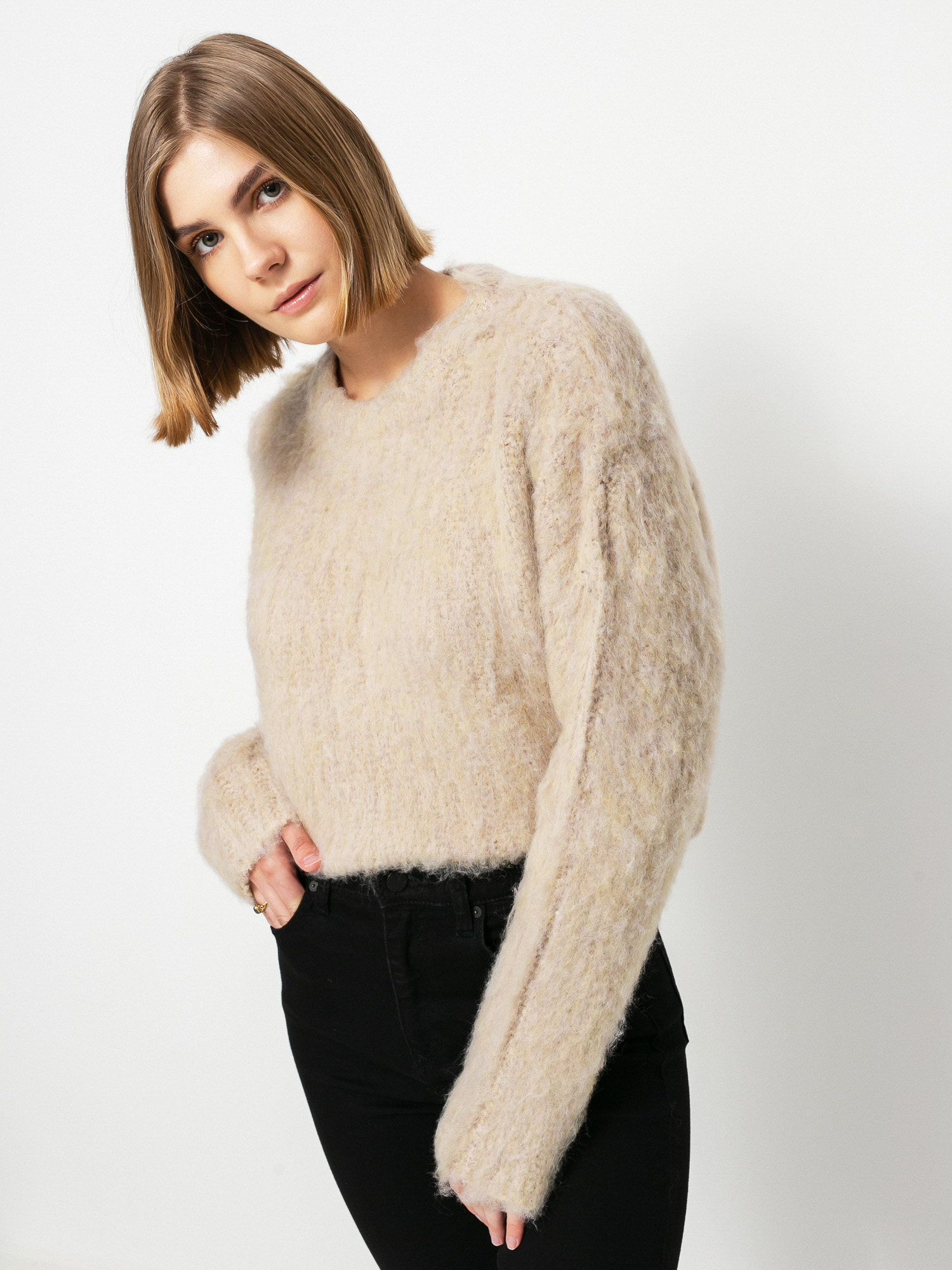 Sweter OBEY Robyn Wmn (tan)