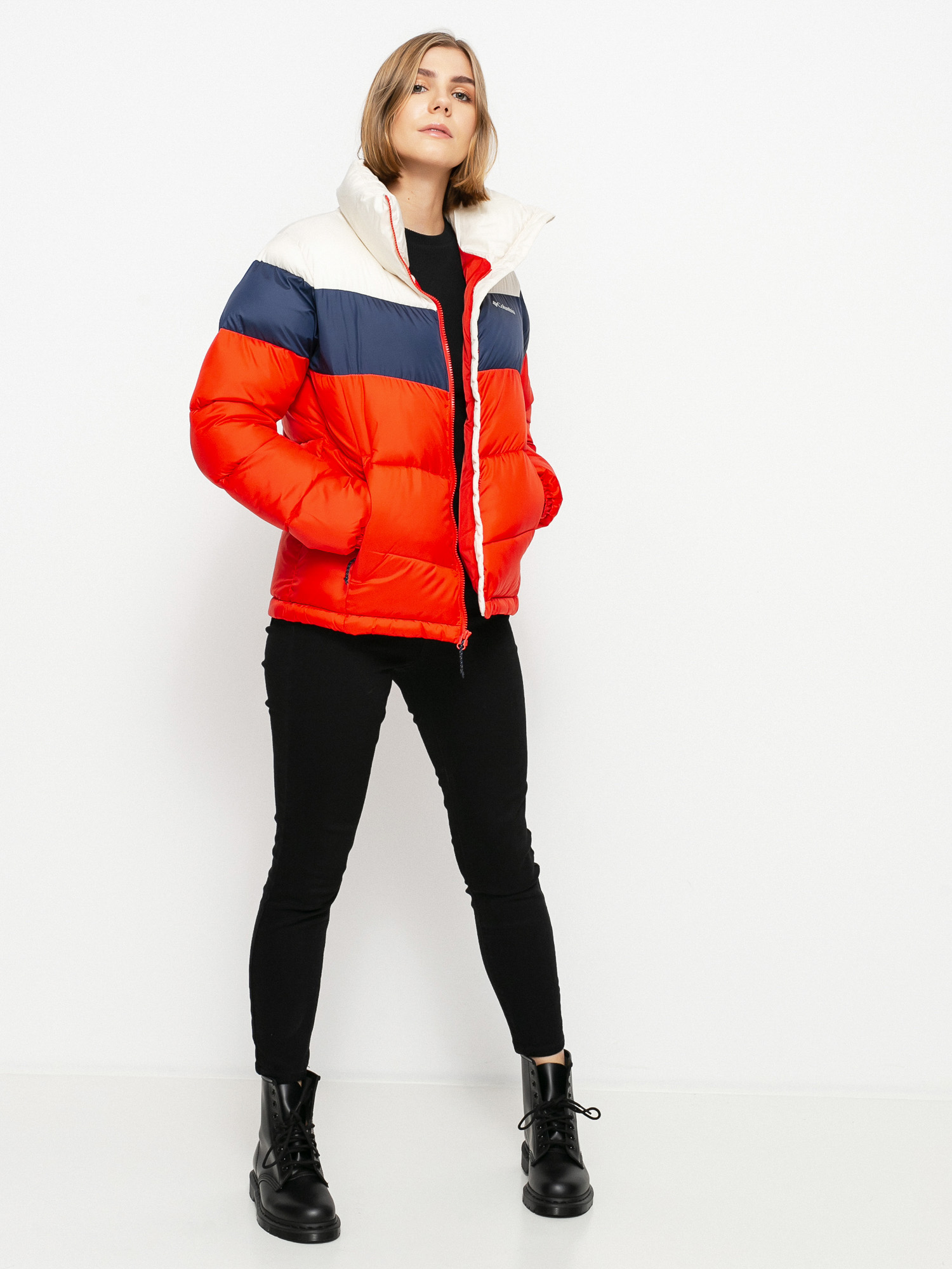 Kurtka Columbia Puffect Wmn (bold orange/nocturnal)