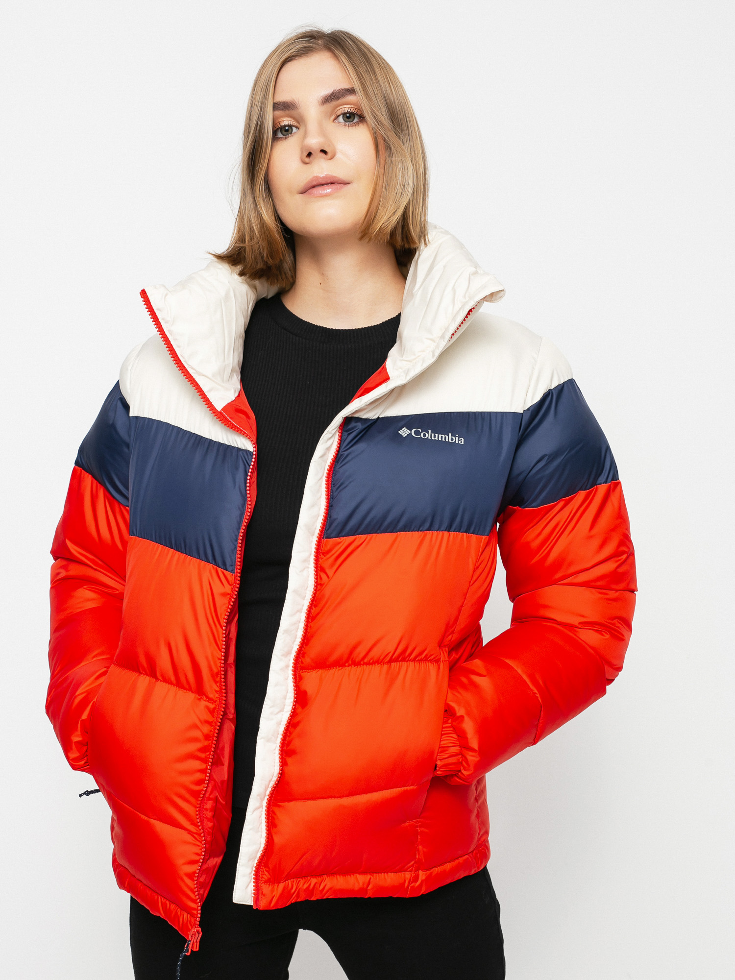 Kurtka Columbia Puffect Wmn (bold orange/nocturnal)