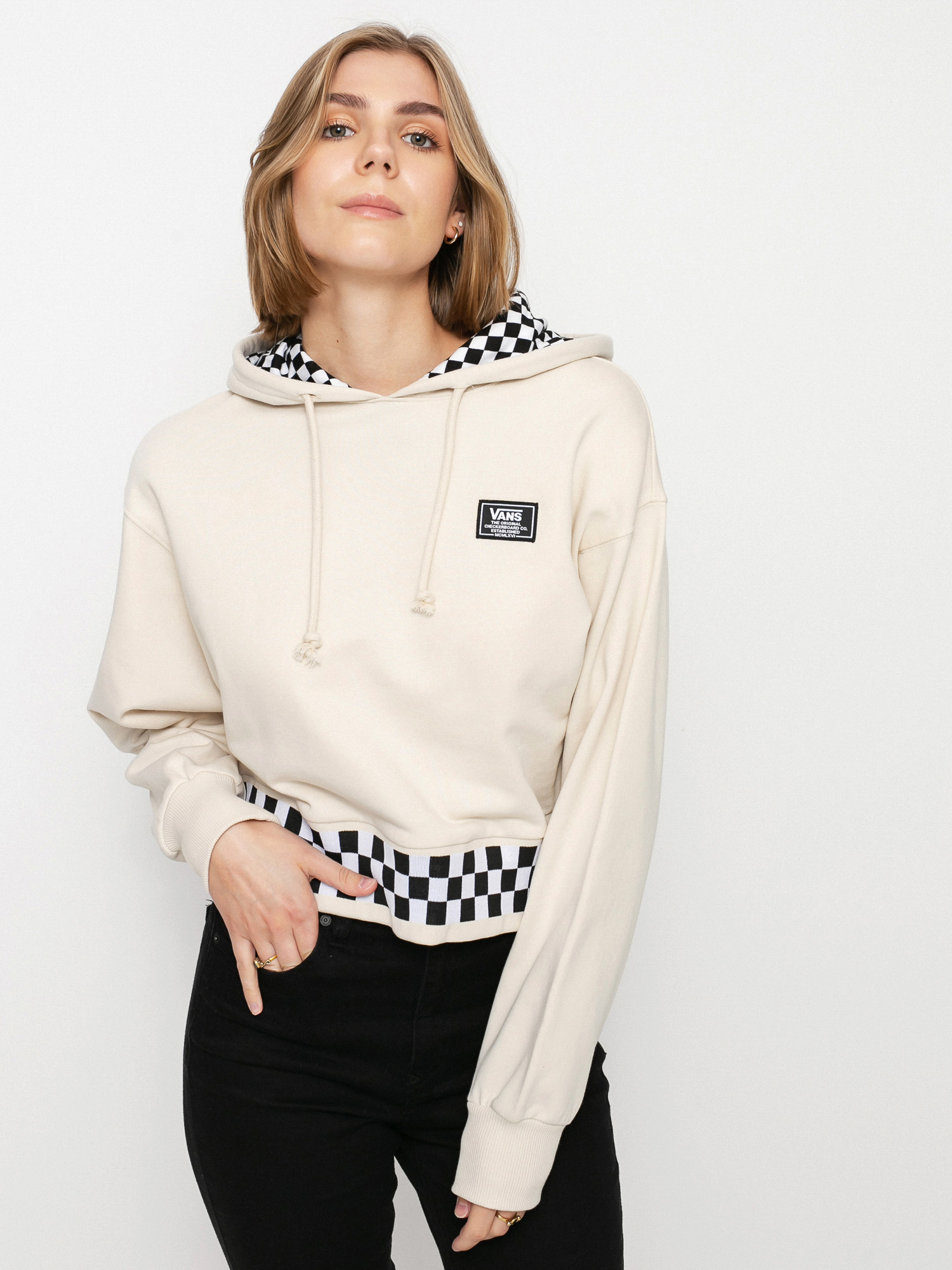 Bluza z kapturem Vans Boom Boom 66 HD Wmn (sandshell)