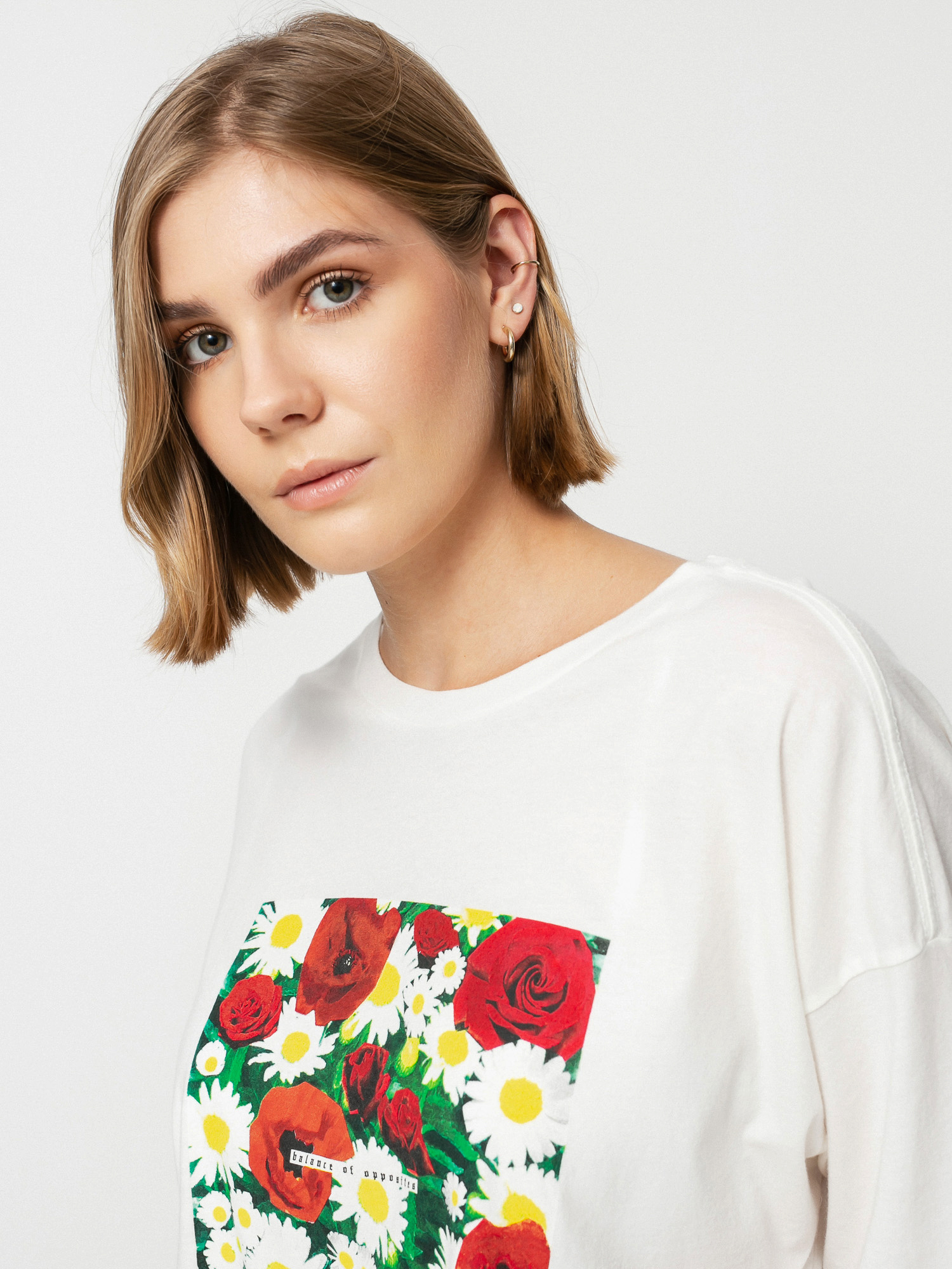 T-shirt RVCA Super Bloom Bf Crop Wmn (vintage white)
