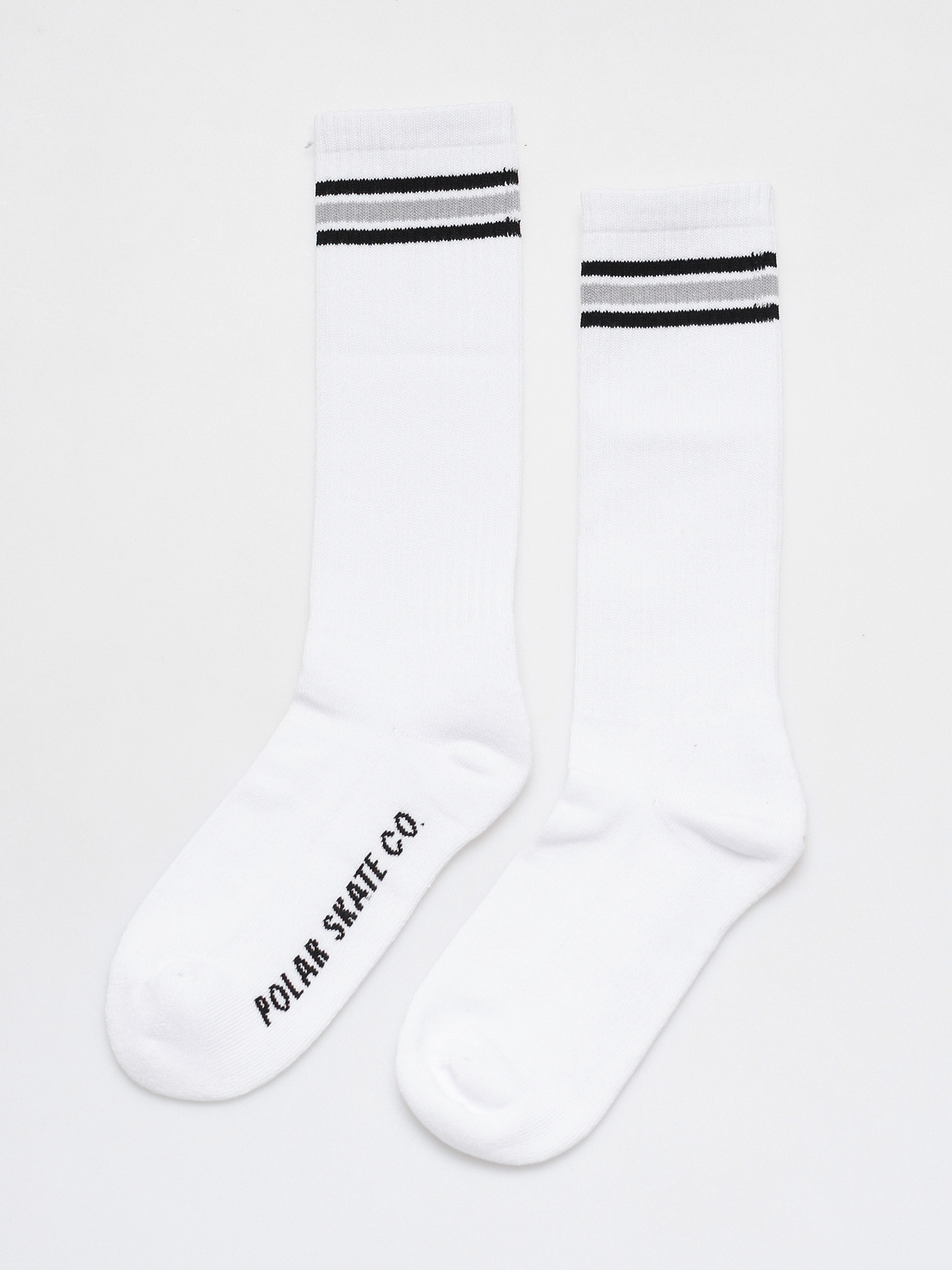 Skarpetki Polar Skate Stripe Long (white/grey)