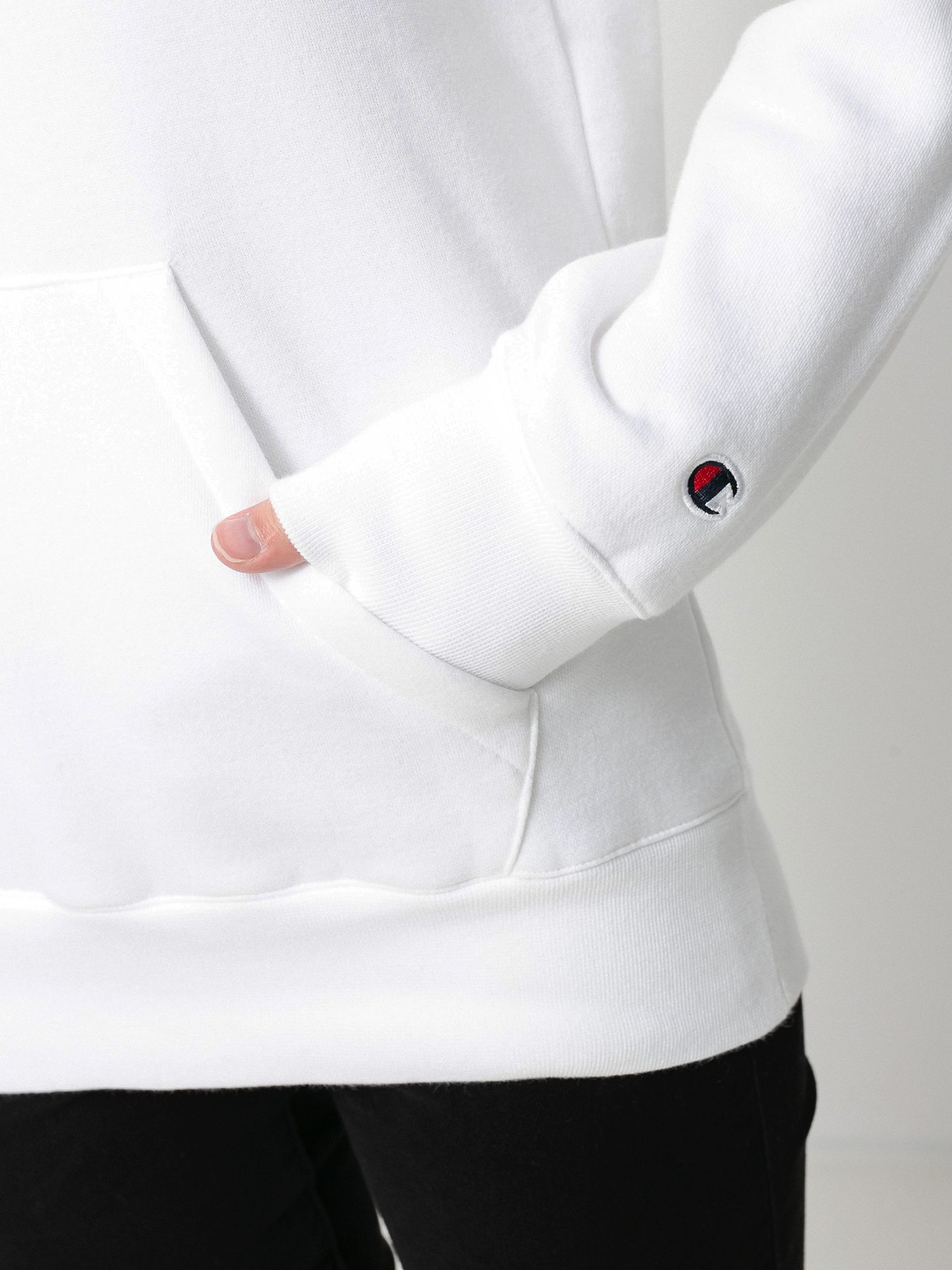 Bluza z kapturem Champion Sweatshirt HD 114694 Wmn (wht)