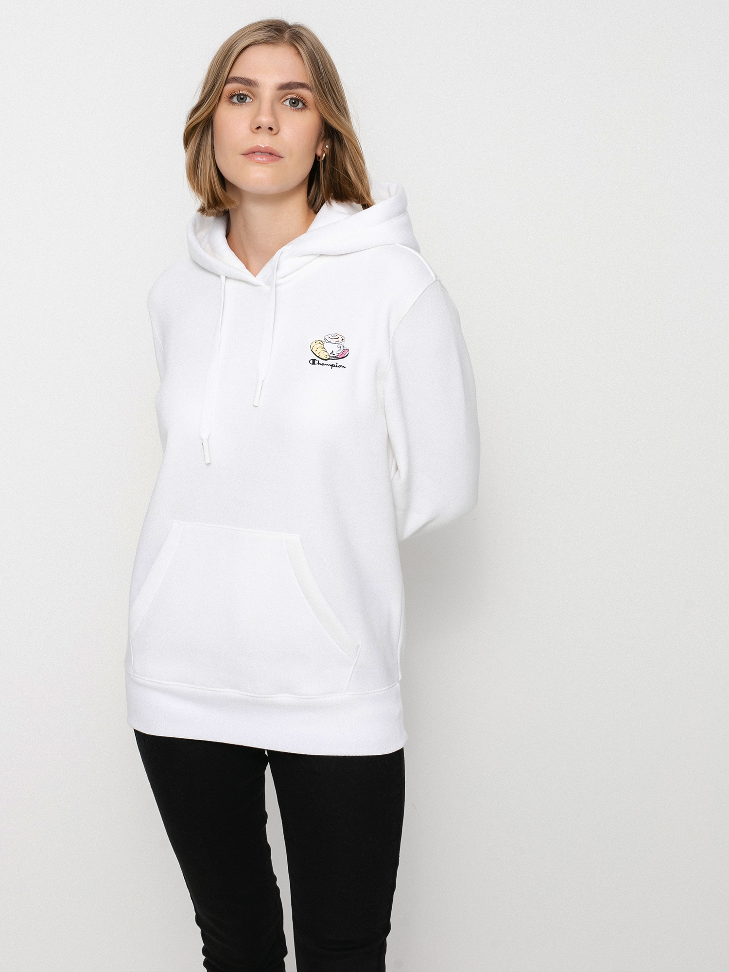 Bluza z kapturem Champion Sweatshirt HD 114694 Wmn (wht)