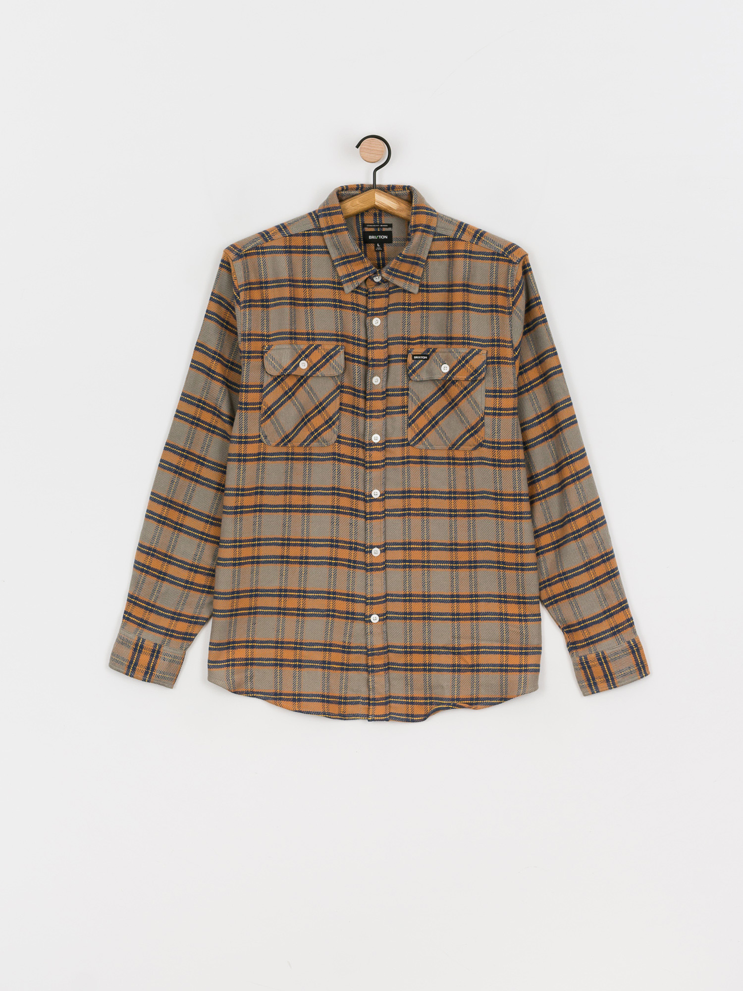Koszula Brixton Bowery Stretch Ls (heather grey)
