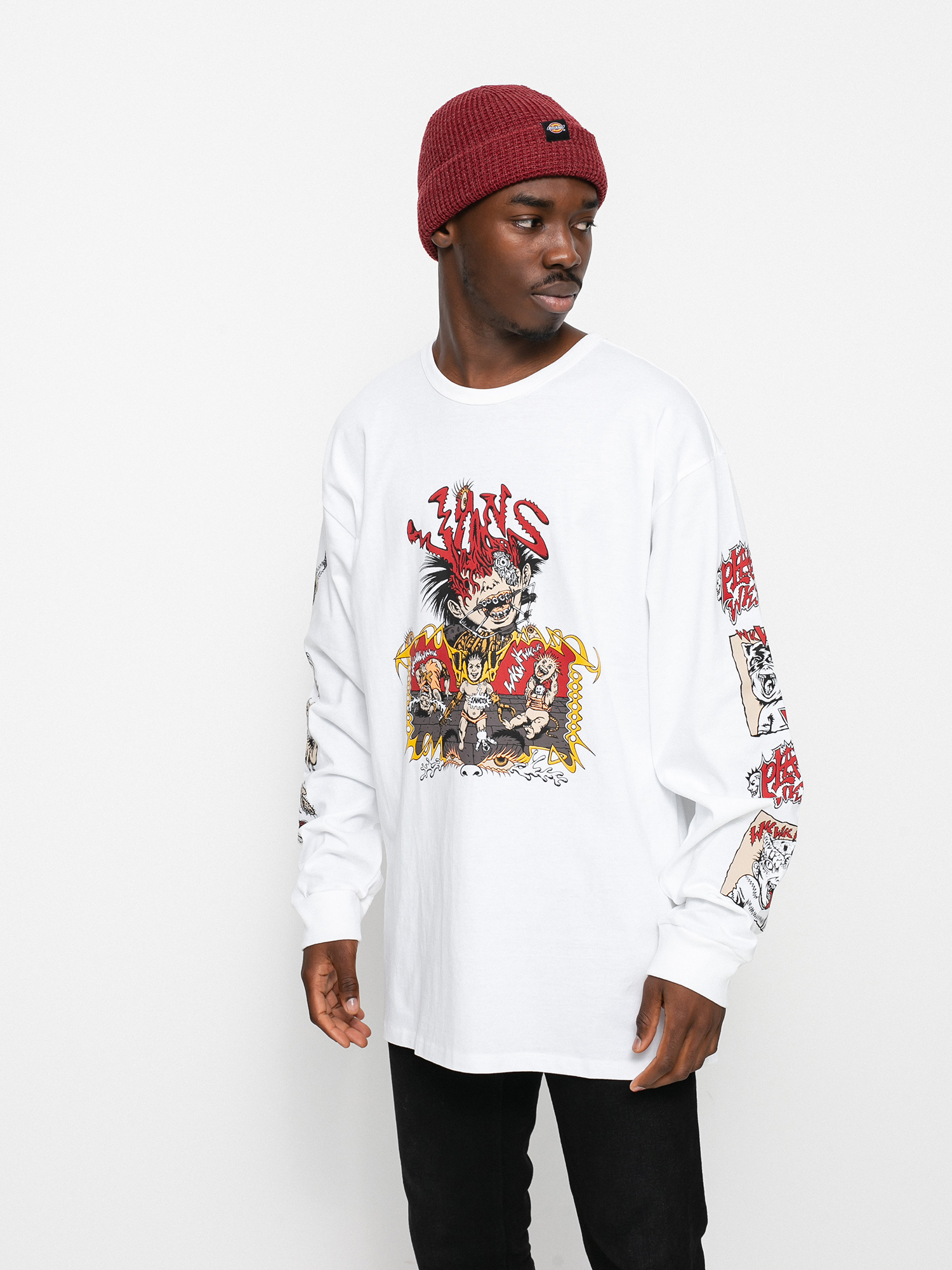 Longsleeve Vans Off The Wall Gallery Dwiky Ka (white)