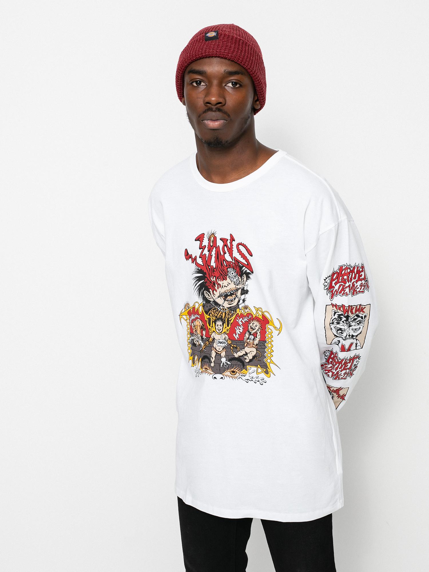 Longsleeve Vans Off The Wall Gallery Dwiky Ka (white)
