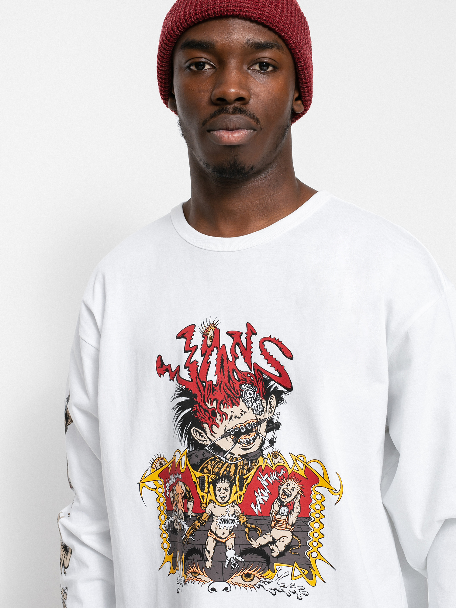 Longsleeve Vans Off The Wall Gallery Dwiky Ka (white)
