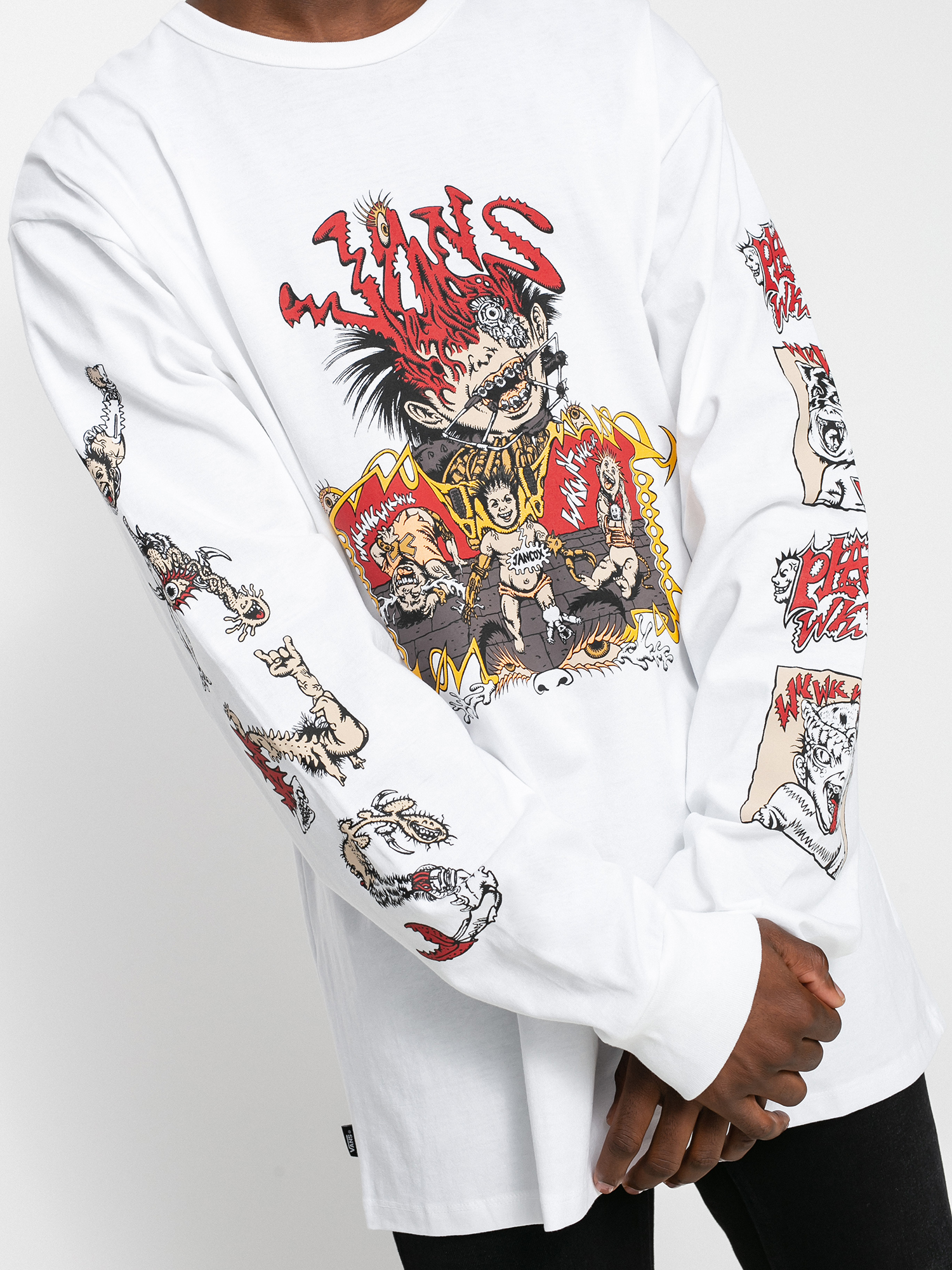 Longsleeve Vans Off The Wall Gallery Dwiky Ka (white)