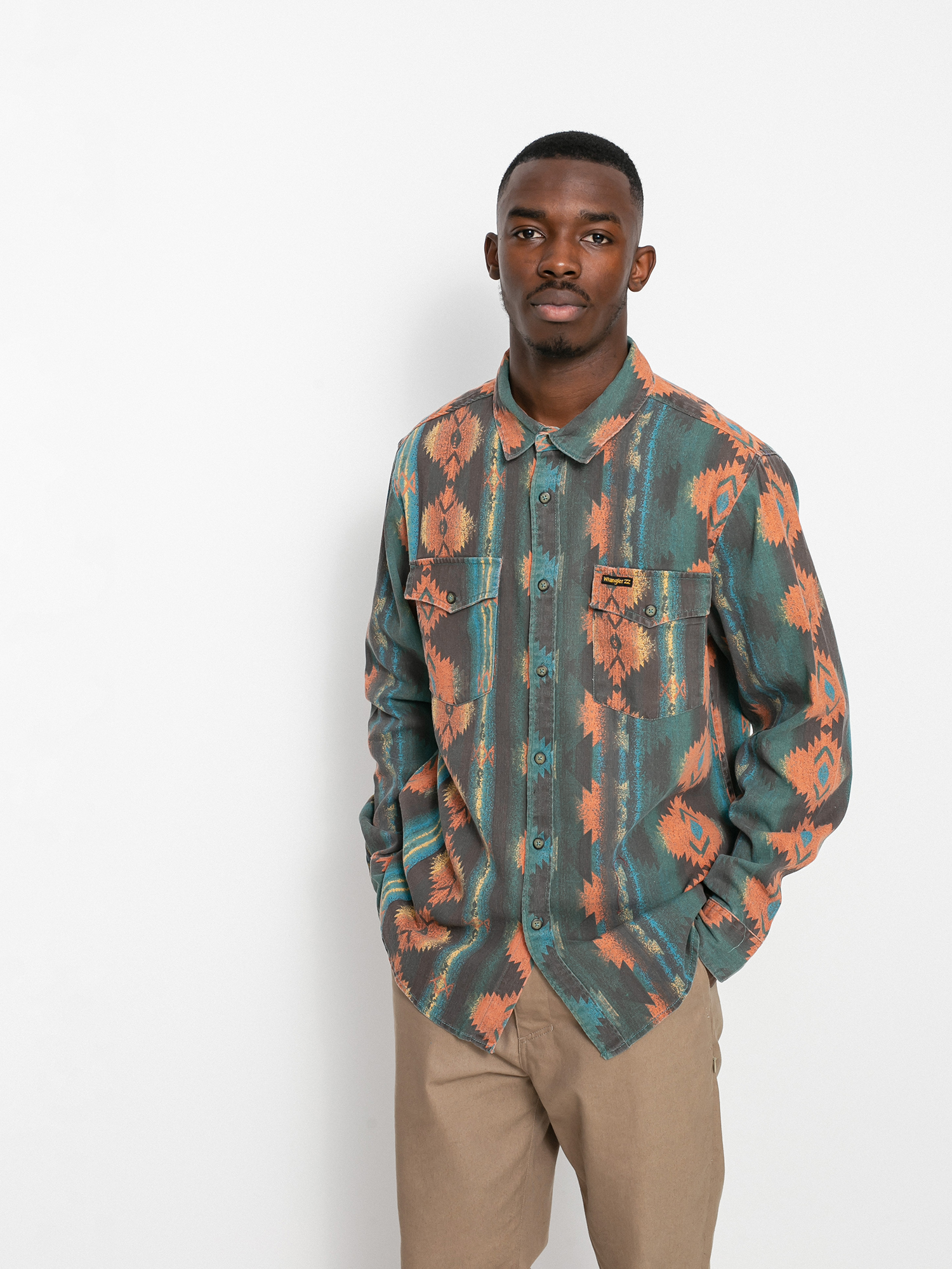 Koszula Billabong X Wrangler Westward Twill (coffee)