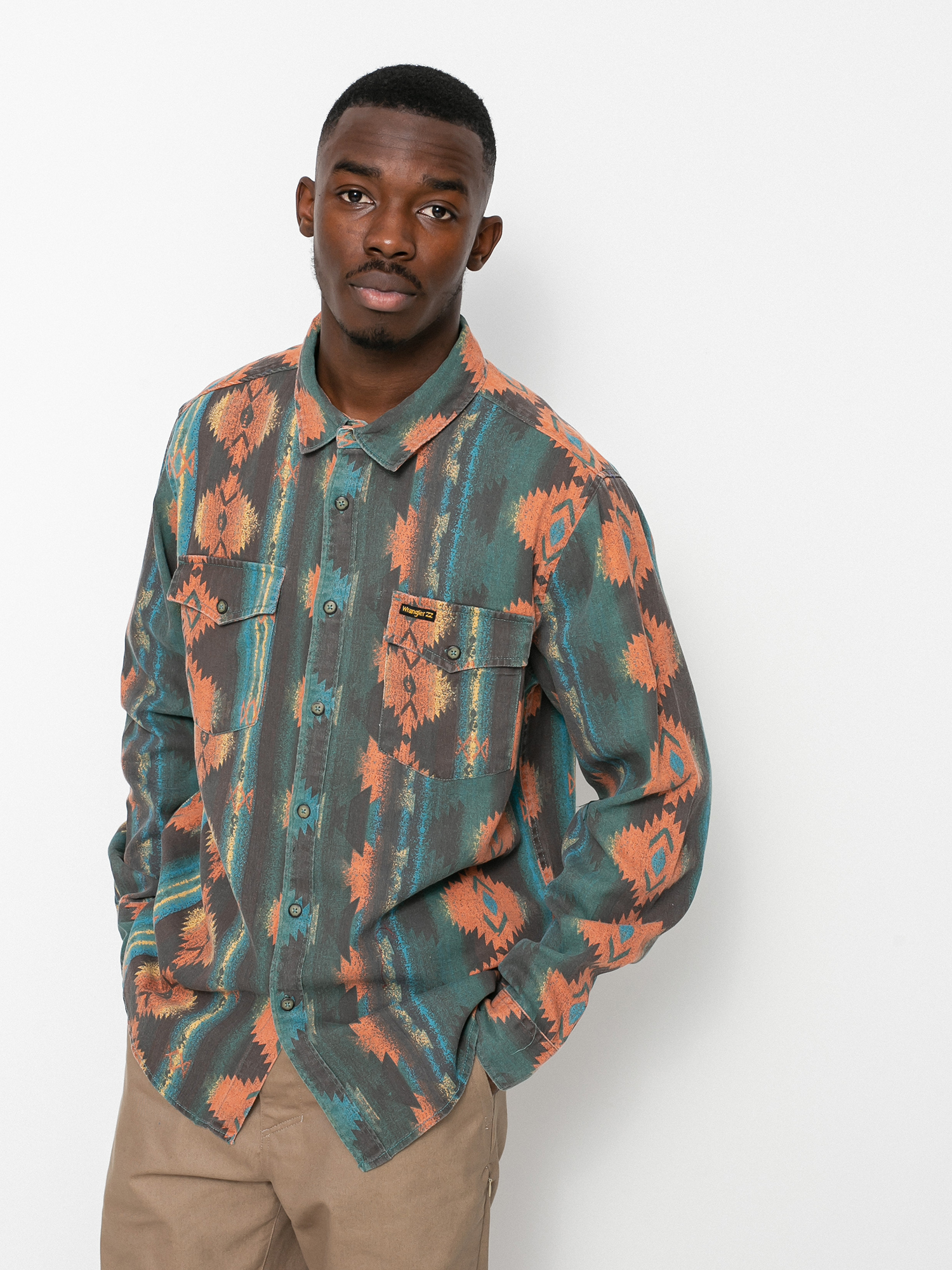 Koszula Billabong X Wrangler Westward Twill (coffee)