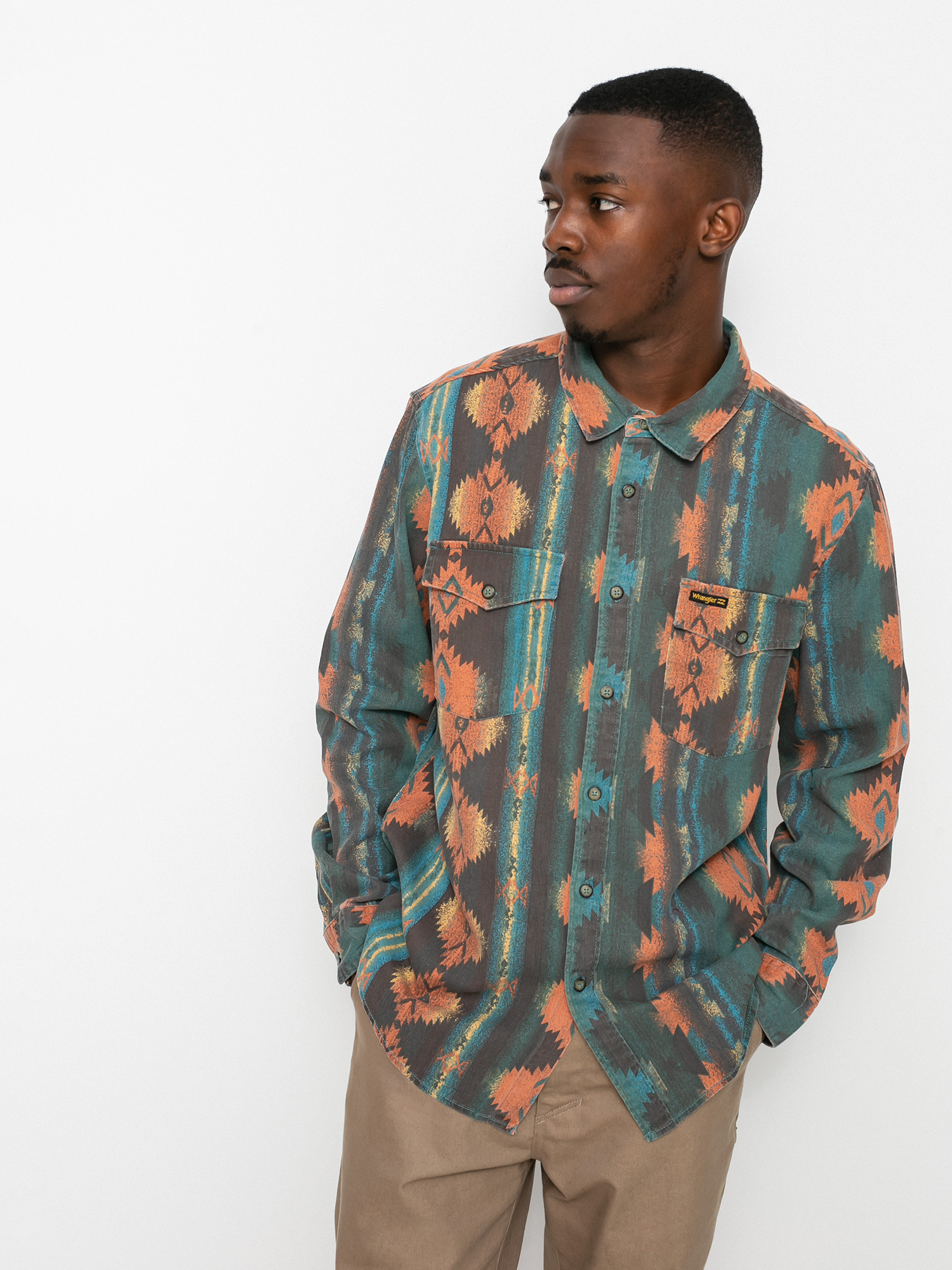 Koszula Billabong X Wrangler Westward Twill (coffee)