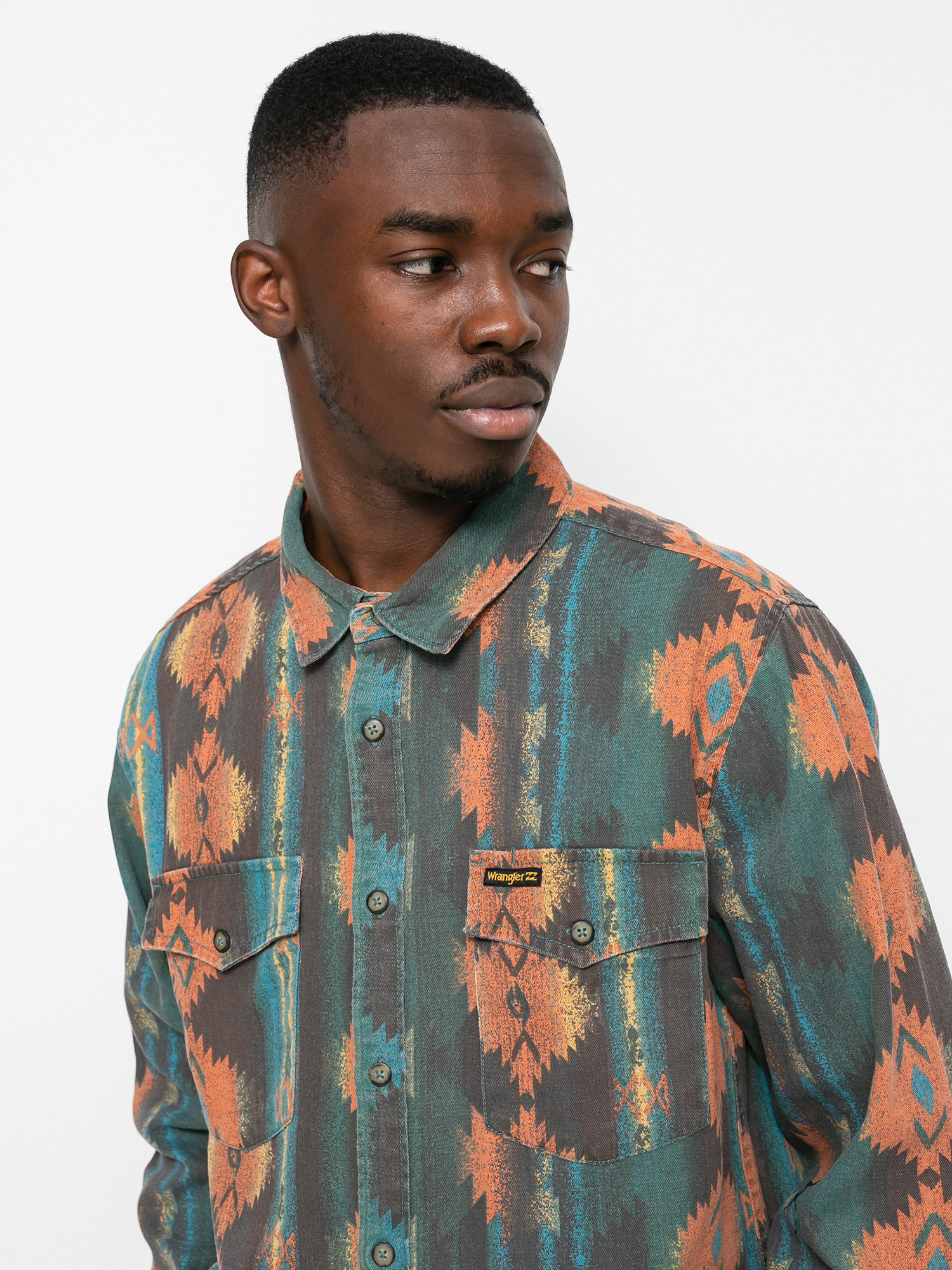 Koszula Billabong X Wrangler Westward Twill (coffee)
