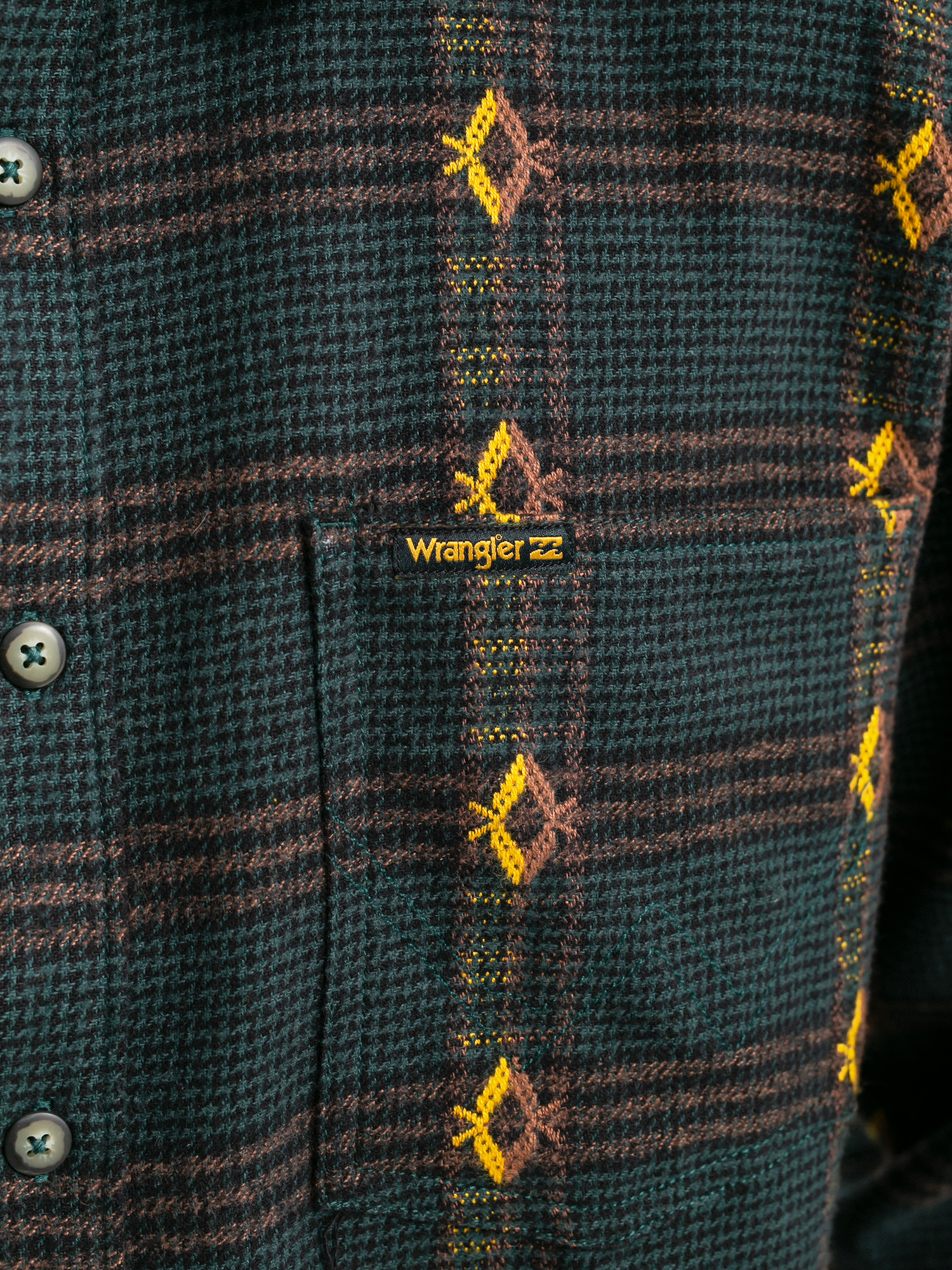 Koszula Billabong X Wrangler Knox Jacquard Plaid (bottle green)