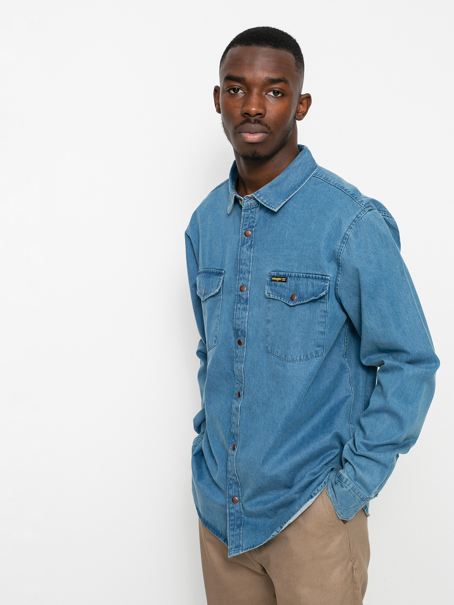 Koszula Billabong X Wrangler Morgan Denim (ocean blue)
