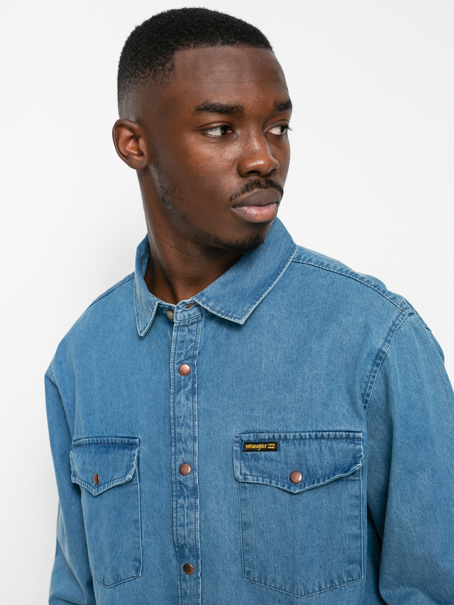 Koszula Billabong X Wrangler Morgan Denim (ocean blue)