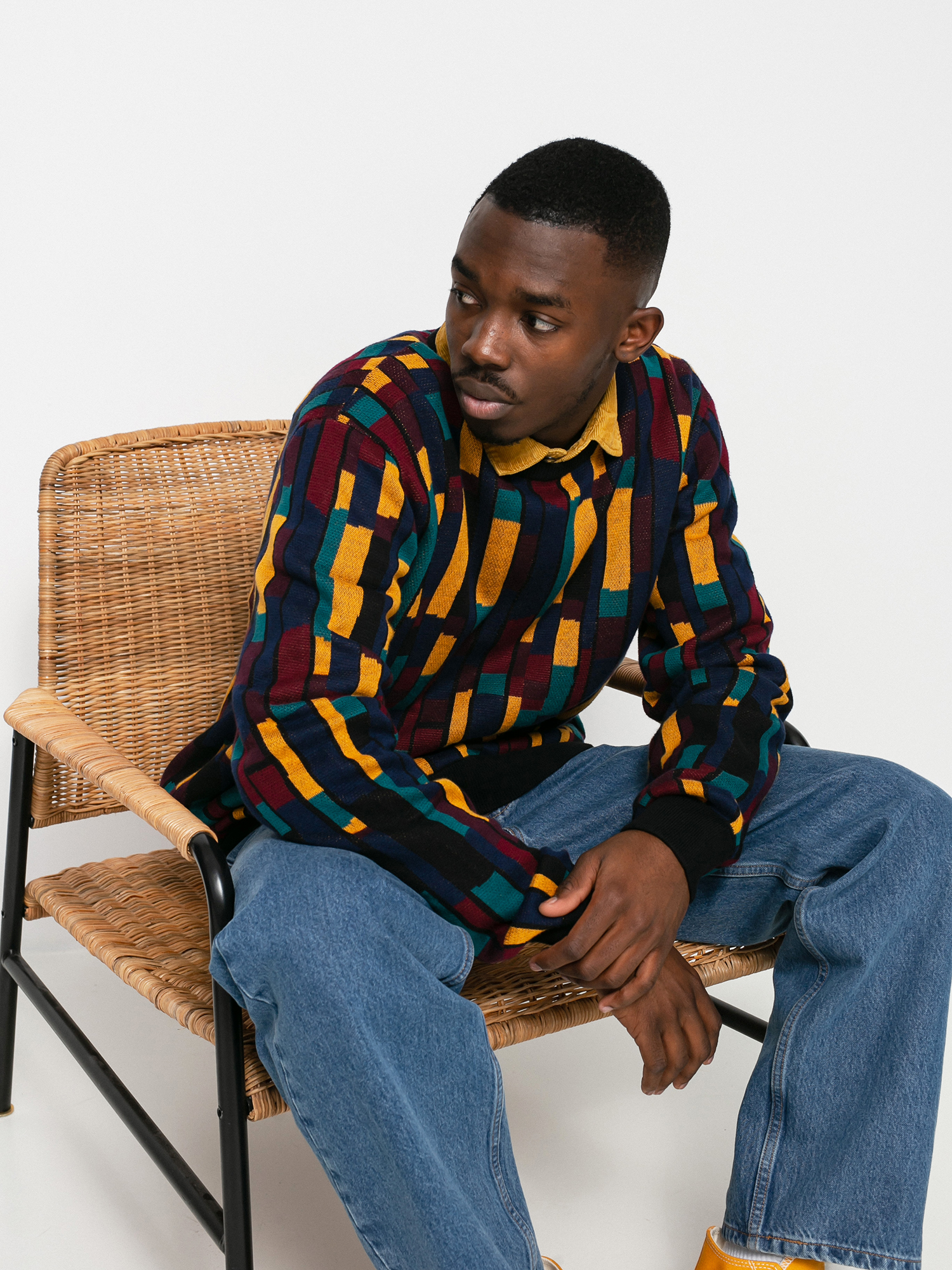 Sweter Iriedaily Patcheo (navy/red)