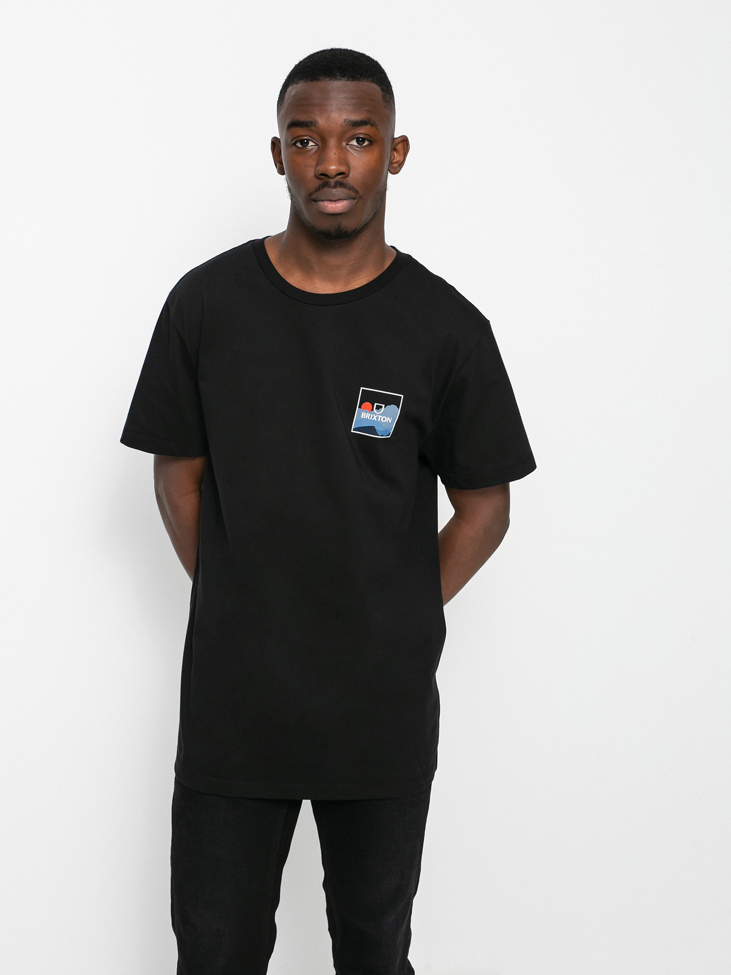 T-shirt Brixton Alpha Block Tlrt (mountain black)