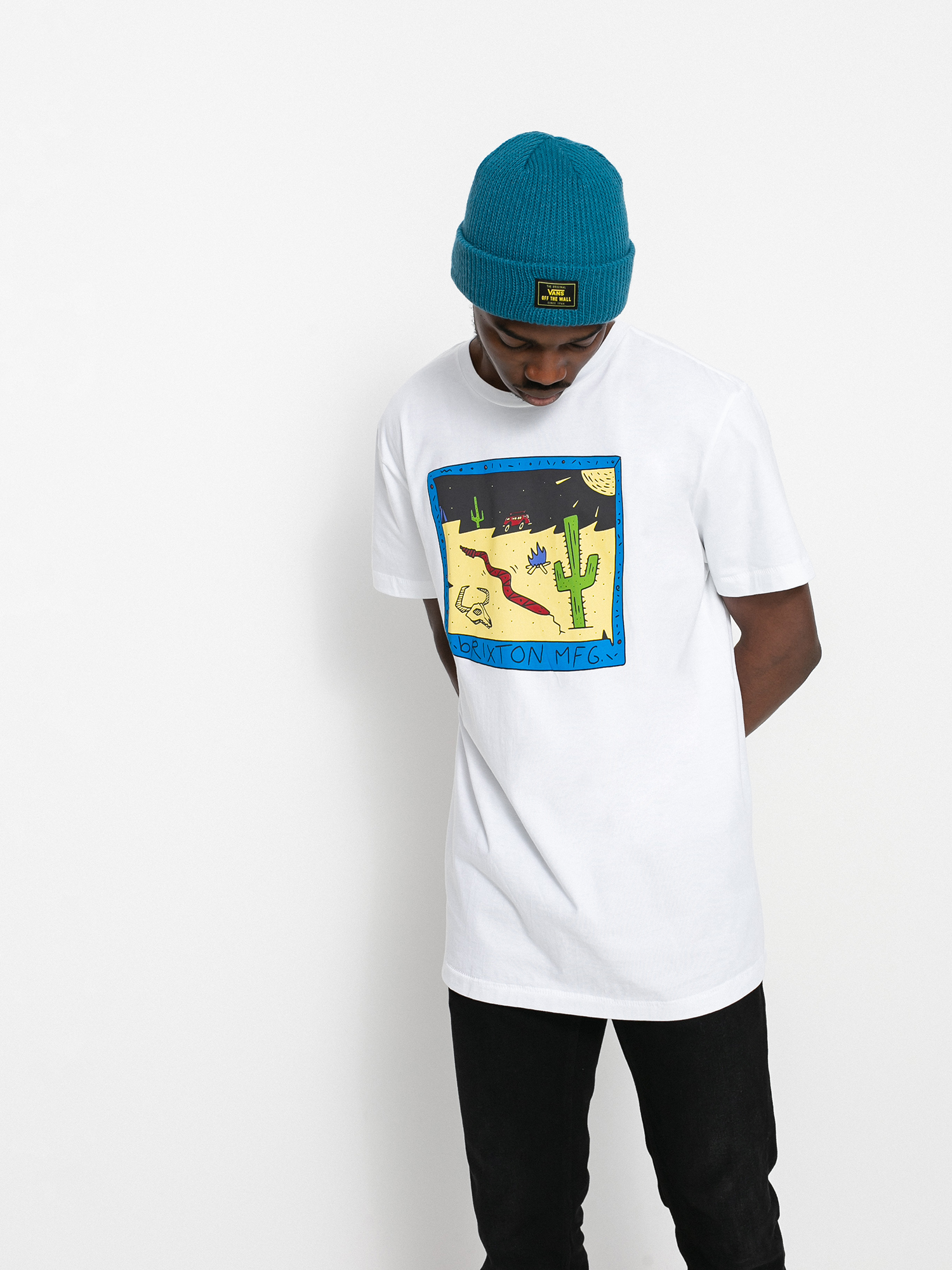 T-shirt Brixton Tablet Tlrt (white)