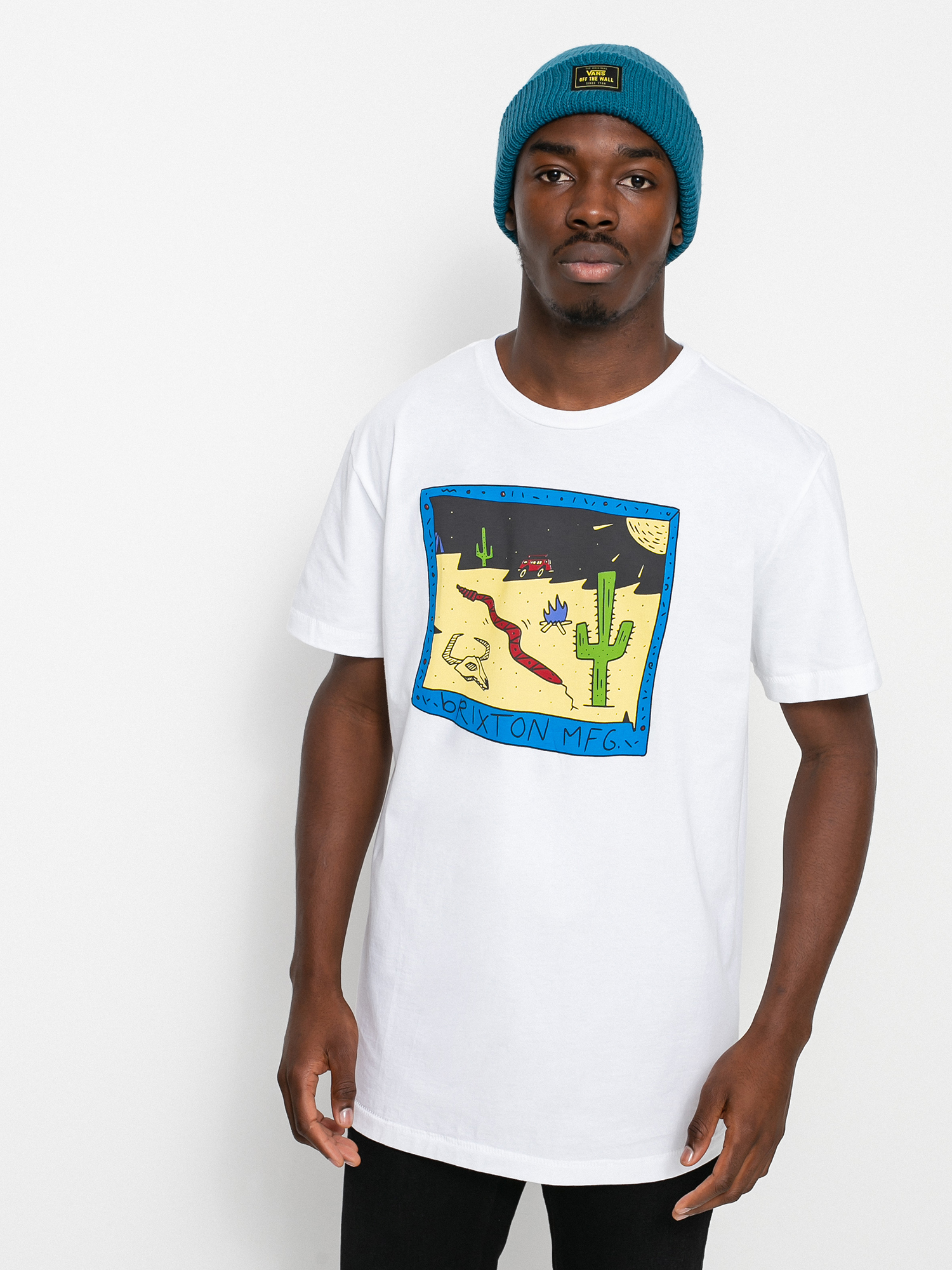 T-shirt Brixton Tablet Tlrt (white)