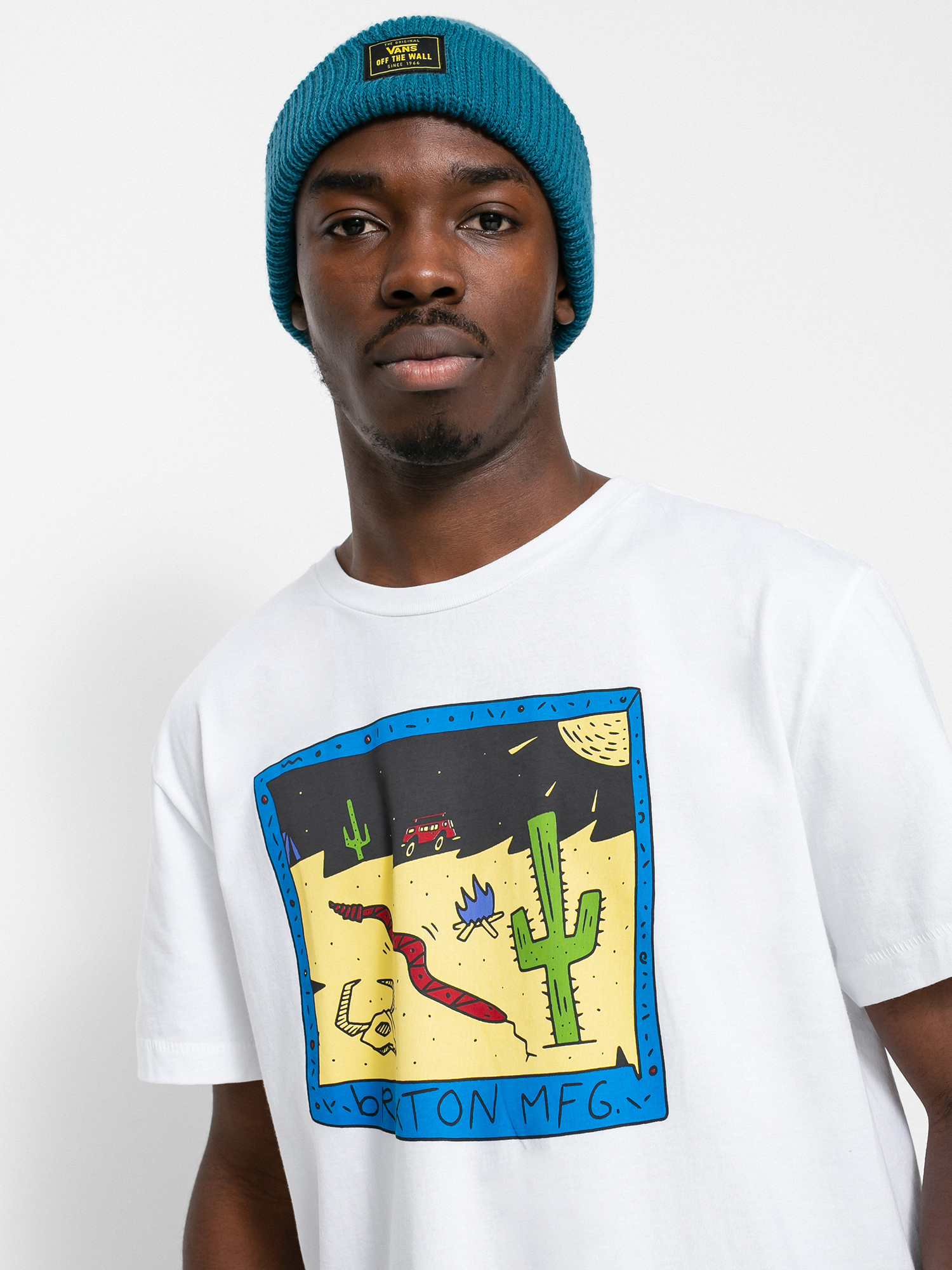 T-shirt Brixton Tablet Tlrt (white)