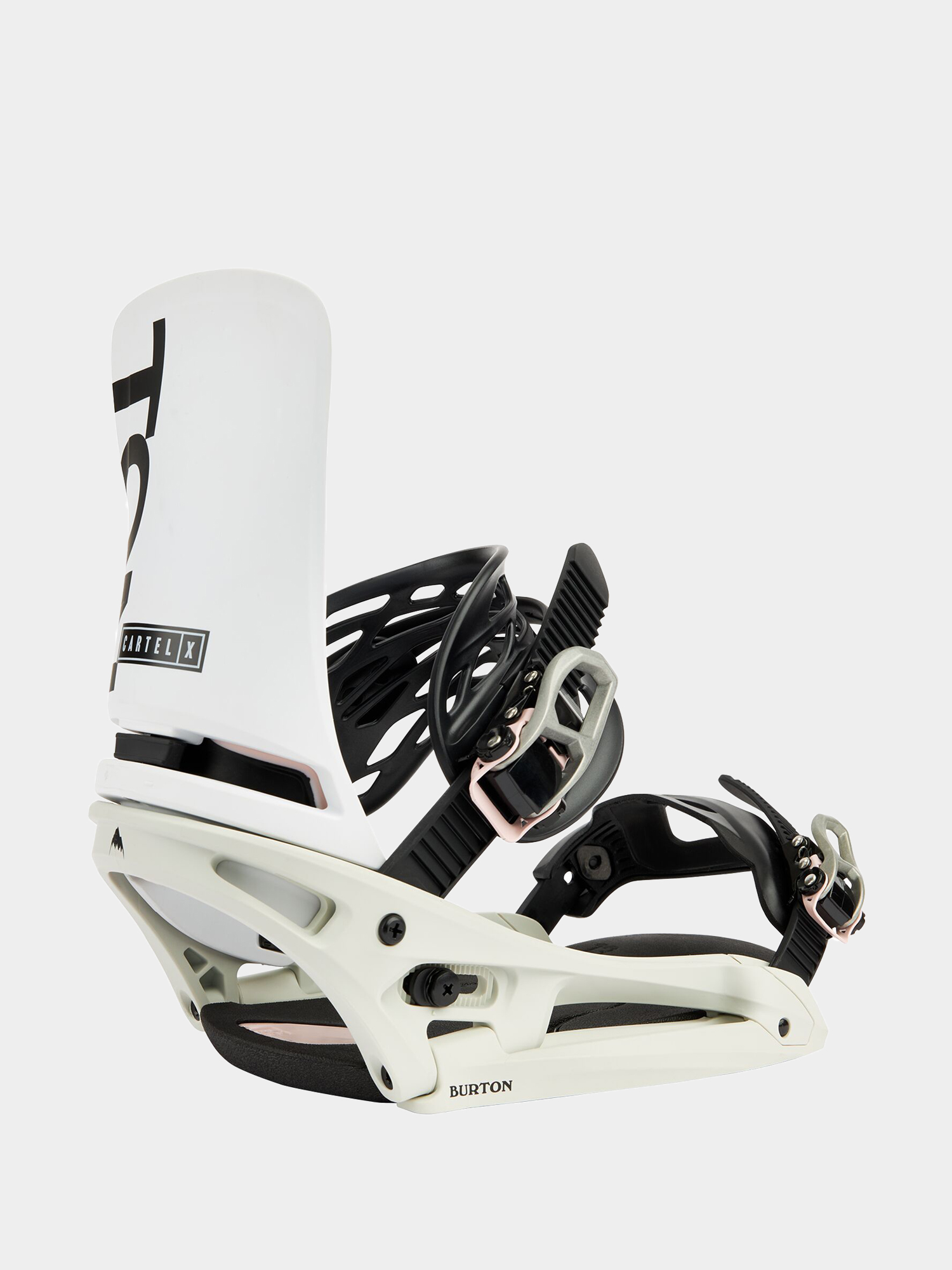 Męskie Wiązania snowboardowe Burton Cartel X Est (white/gray/logo)