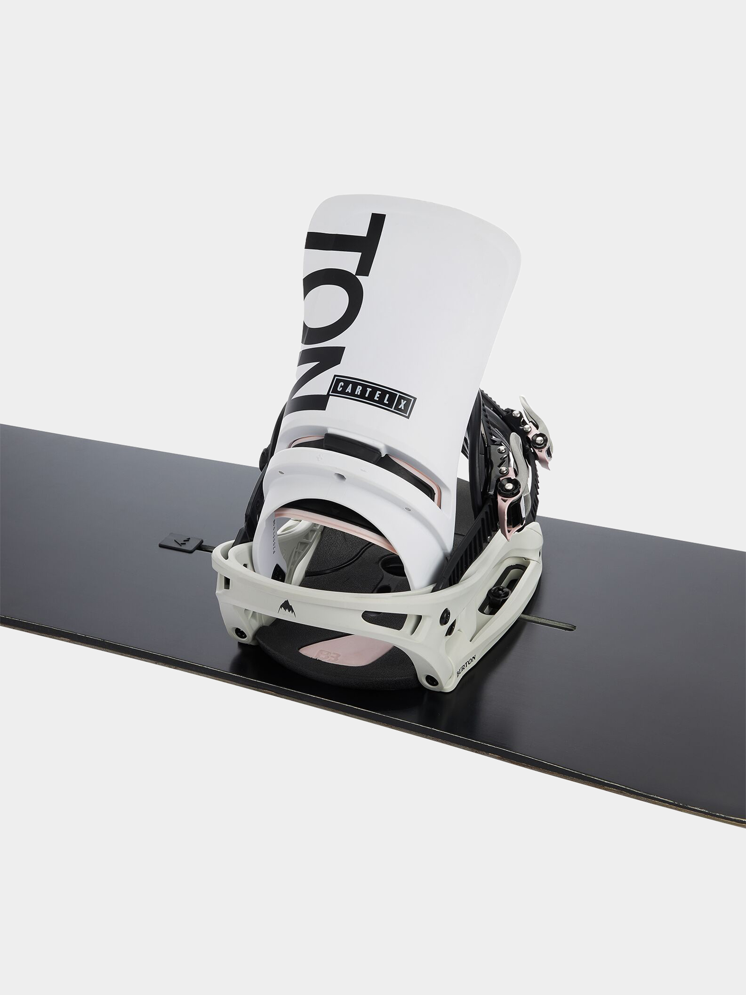 Męskie Wiązania snowboardowe Burton Cartel X Est (white/gray/logo)