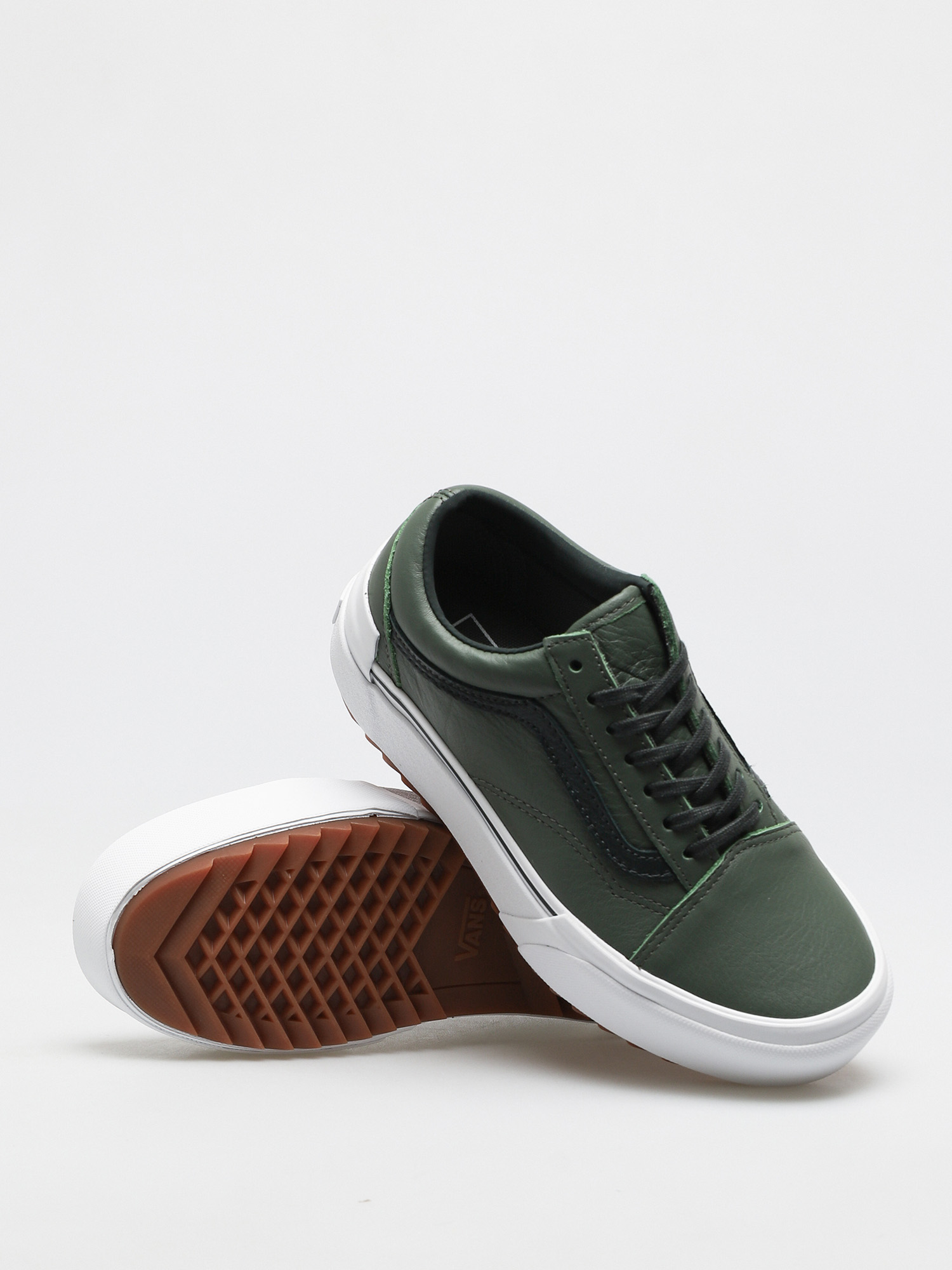 Buty Vans Old Skool Stacked (tumbled lthr/thyme/trwht)