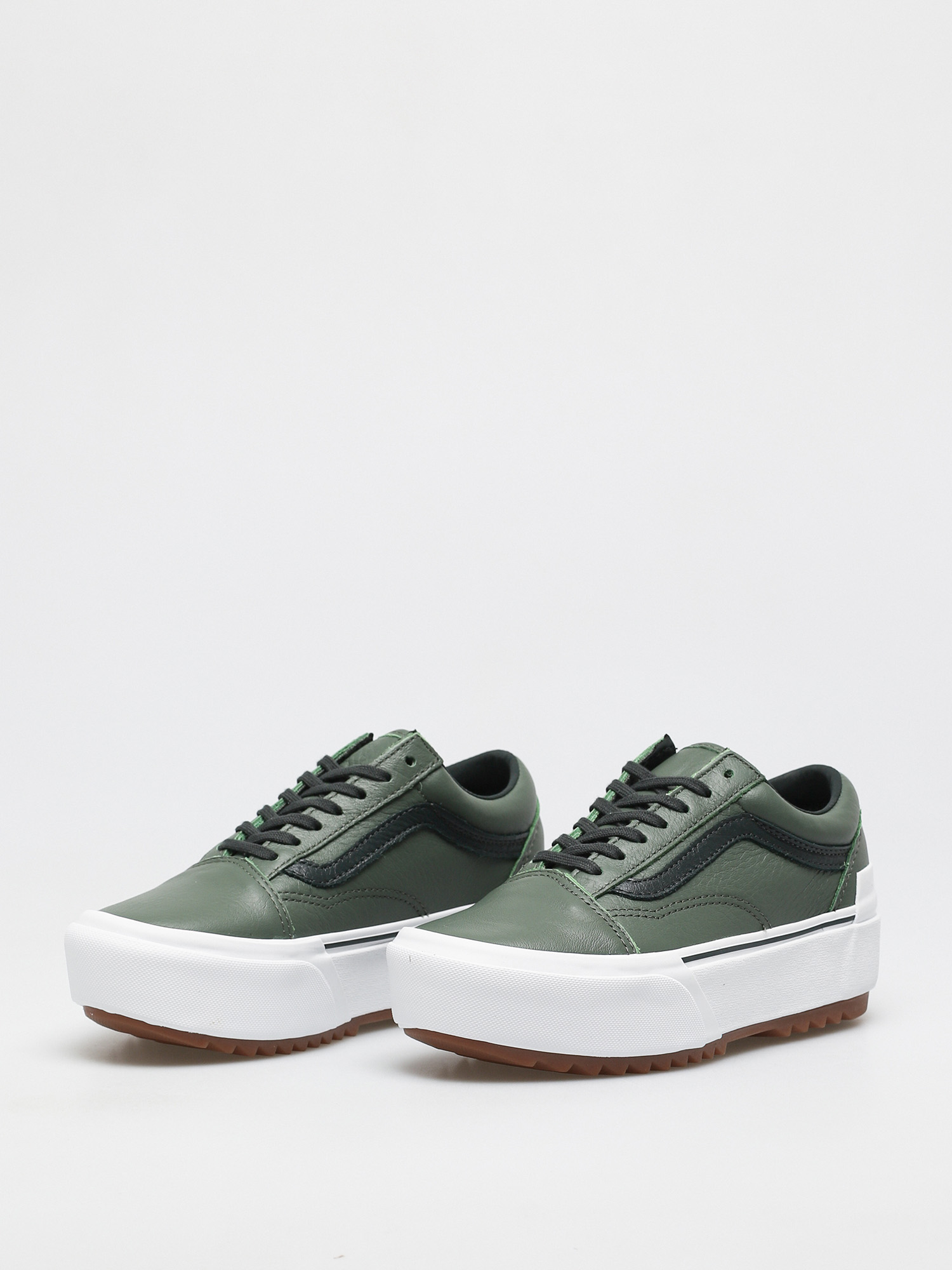 Buty Vans Old Skool Stacked (tumbled lthr/thyme/trwht)