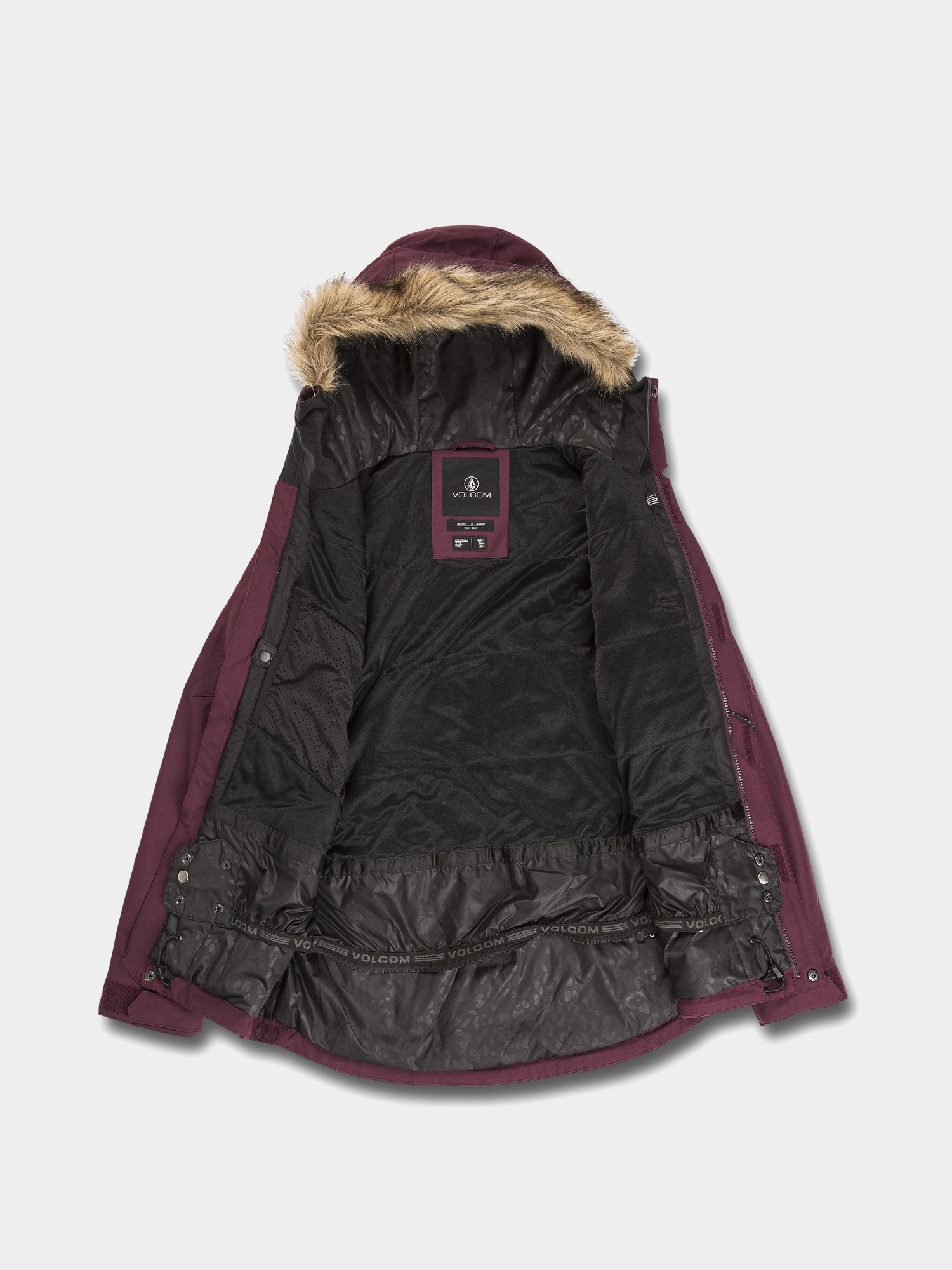 Damska Kurtka snowboardowa Volcom Shadow Ins (merlot)