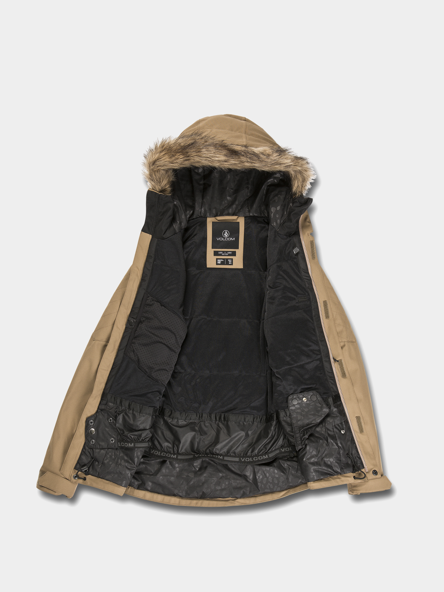 Damska Kurtka snowboardowa Volcom Shadow Ins (coffee)