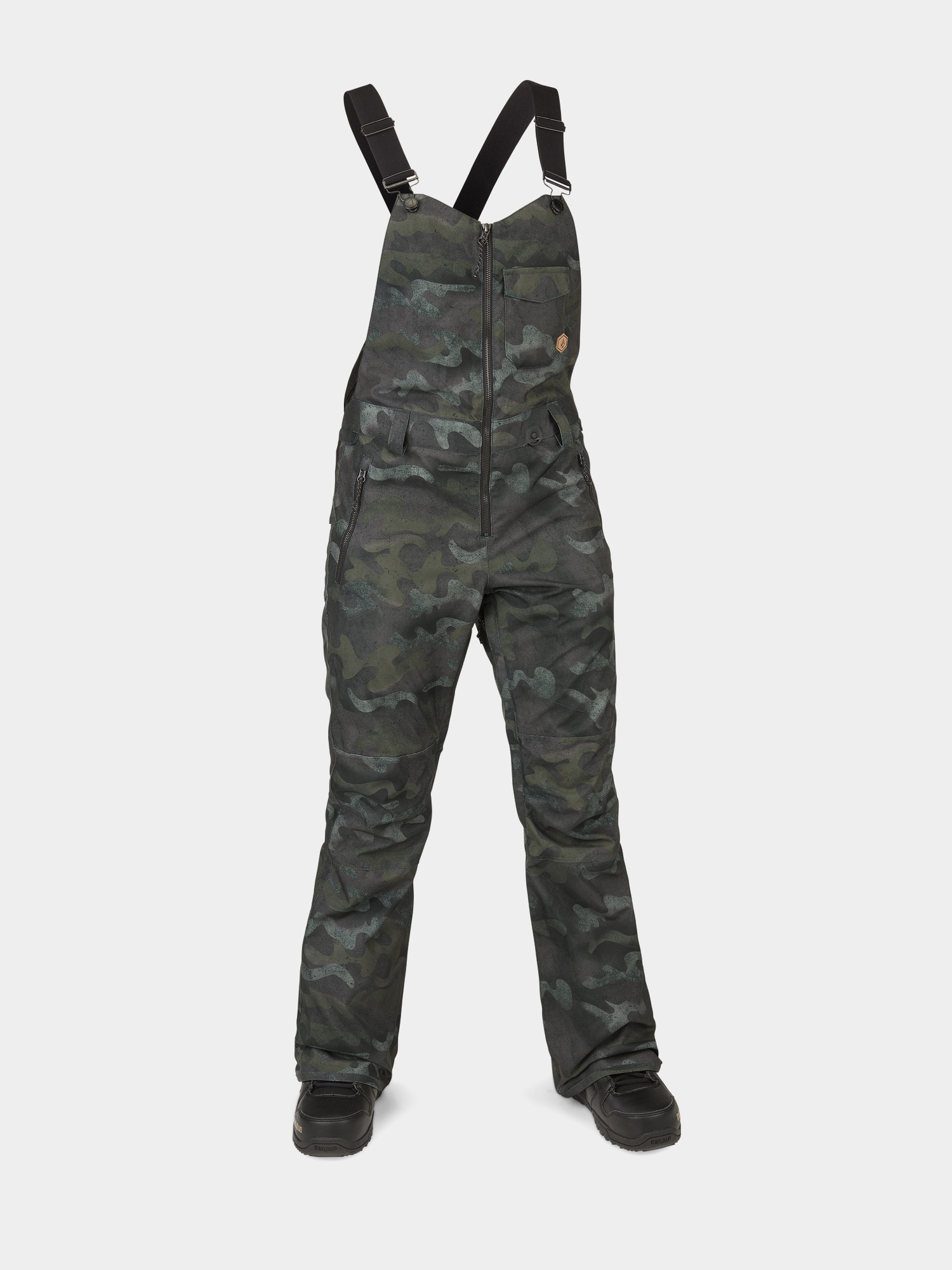 Damskie Spodnie snowboardowe Volcom Swift Bib Overall (covert green)