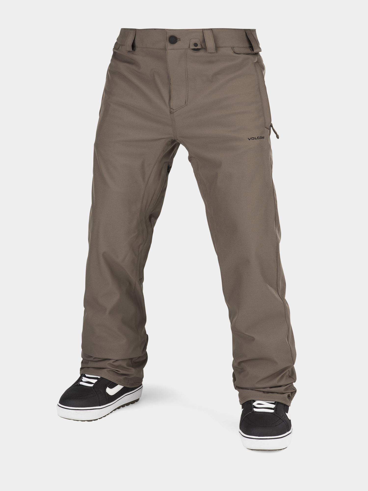 Męskie Spodnie snowboardowe Volcom Freakin Snow Chino (dark teak)