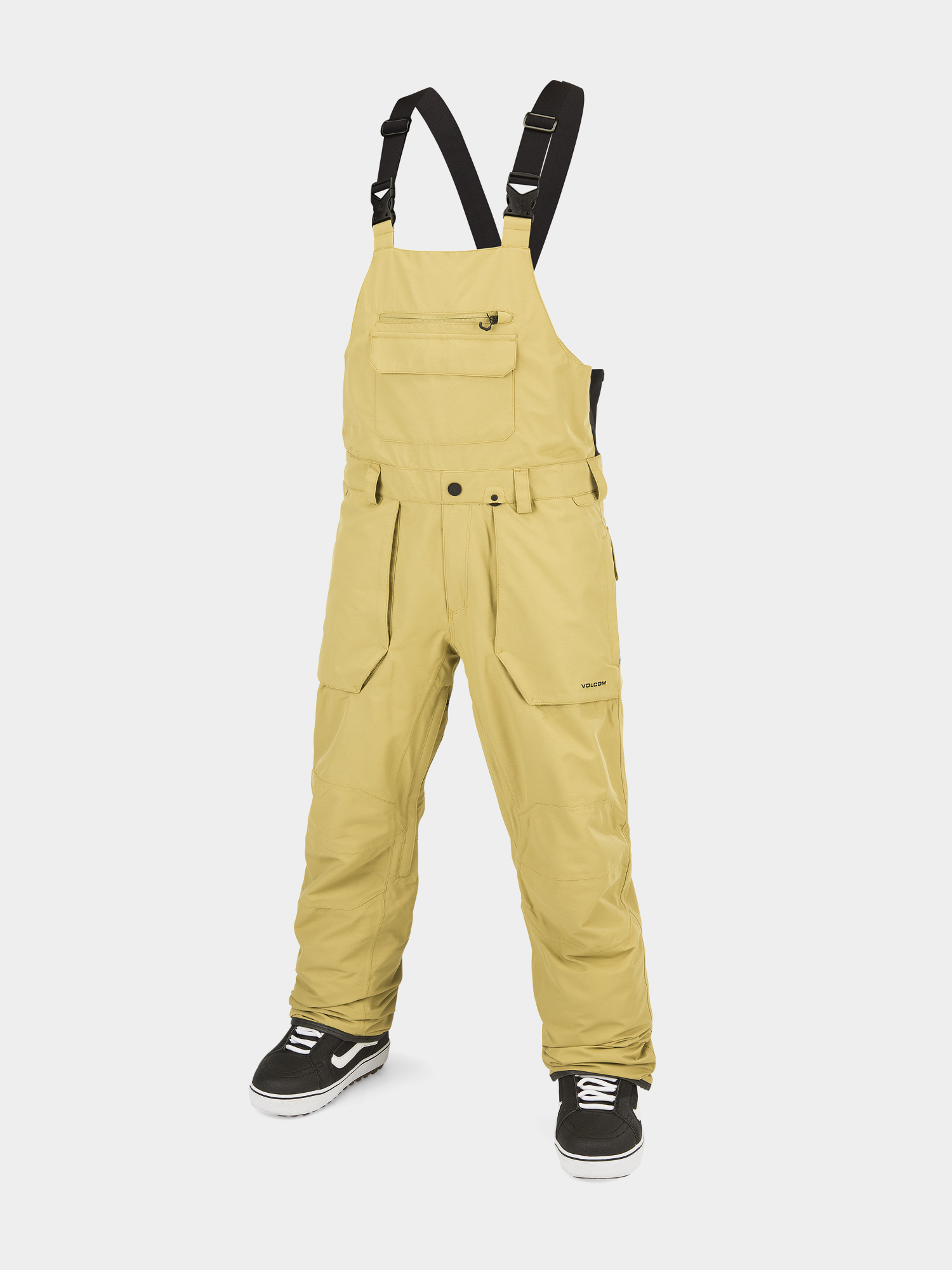 Męskie Spodnie snowboardowe Volcom Roan Bib Overall (gold)