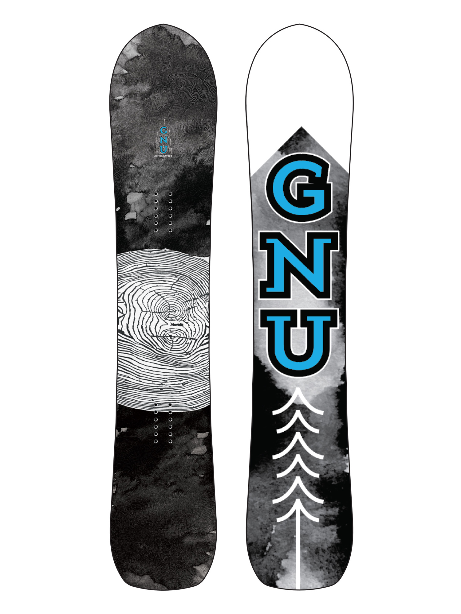 Męska Deska snowboardowa Gnu Antigravity (white/black/blue)