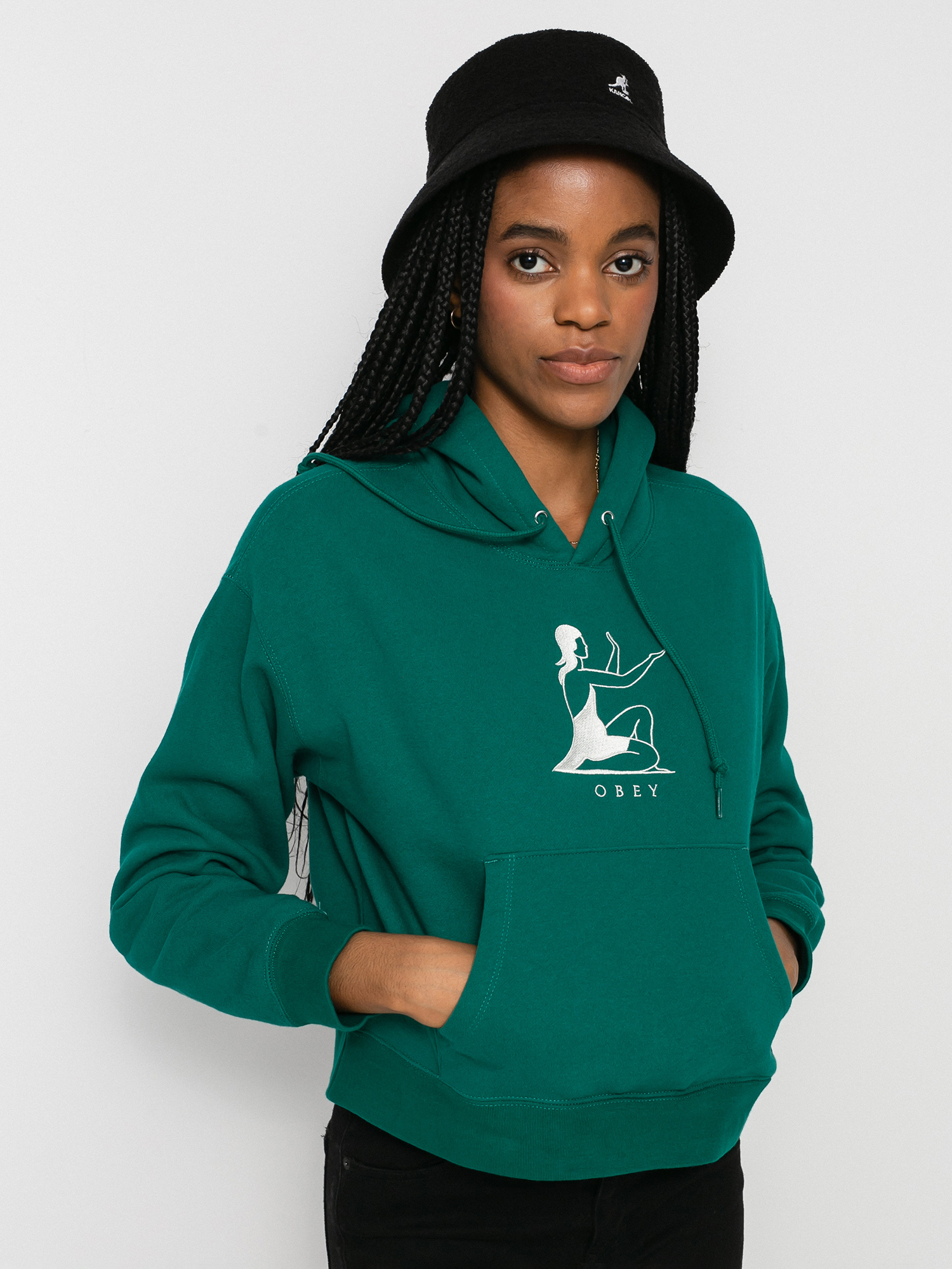 Bluza z kapturem OBEY Offering HD Wmn (ivy)