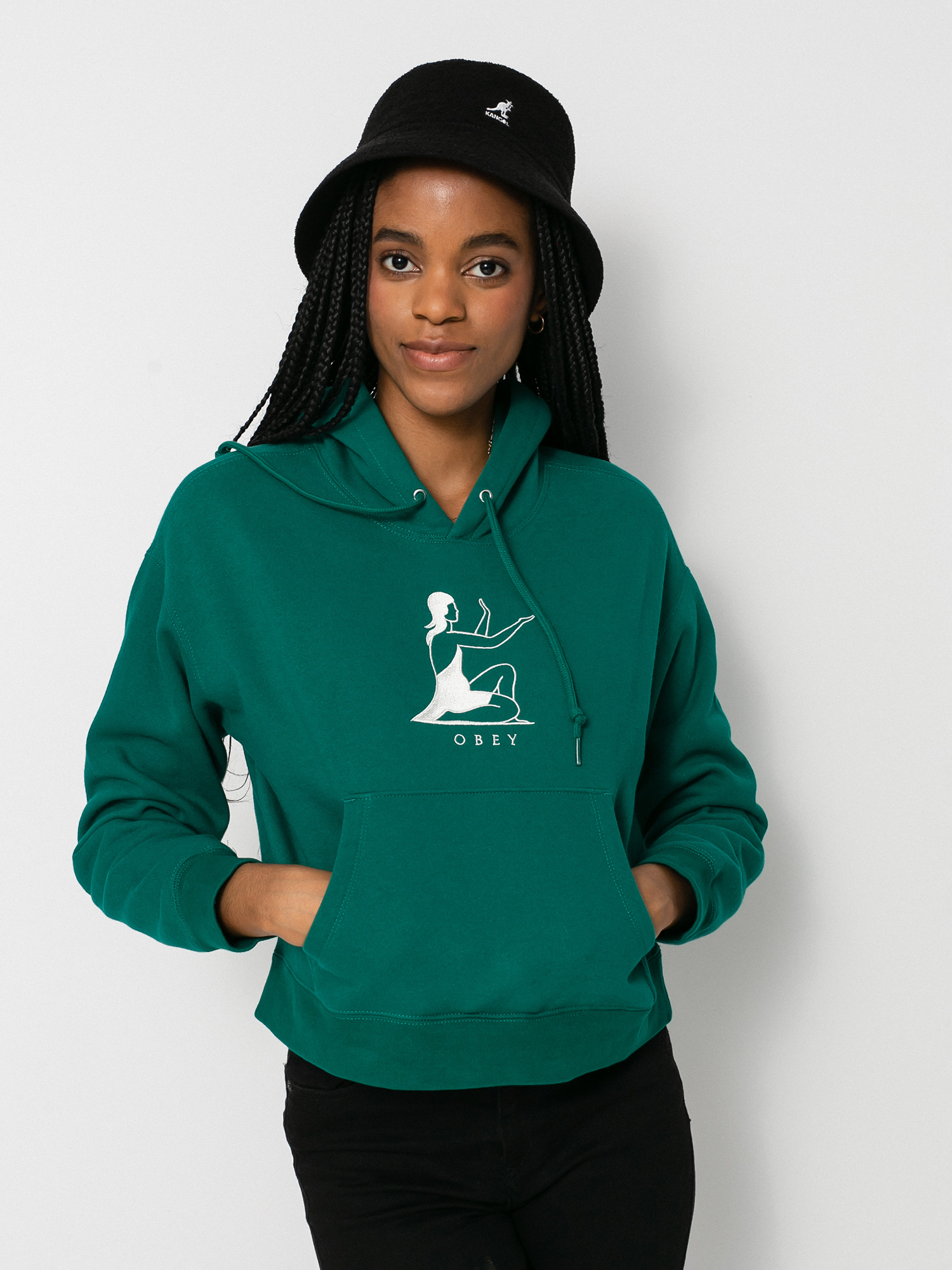 Bluza z kapturem OBEY Offering HD Wmn (ivy)