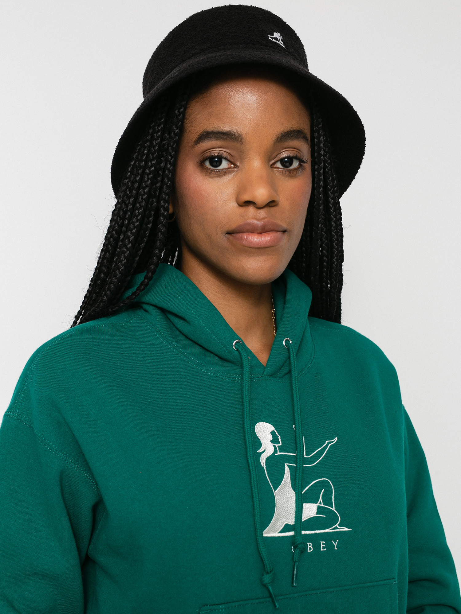 Bluza z kapturem OBEY Offering HD Wmn (ivy)