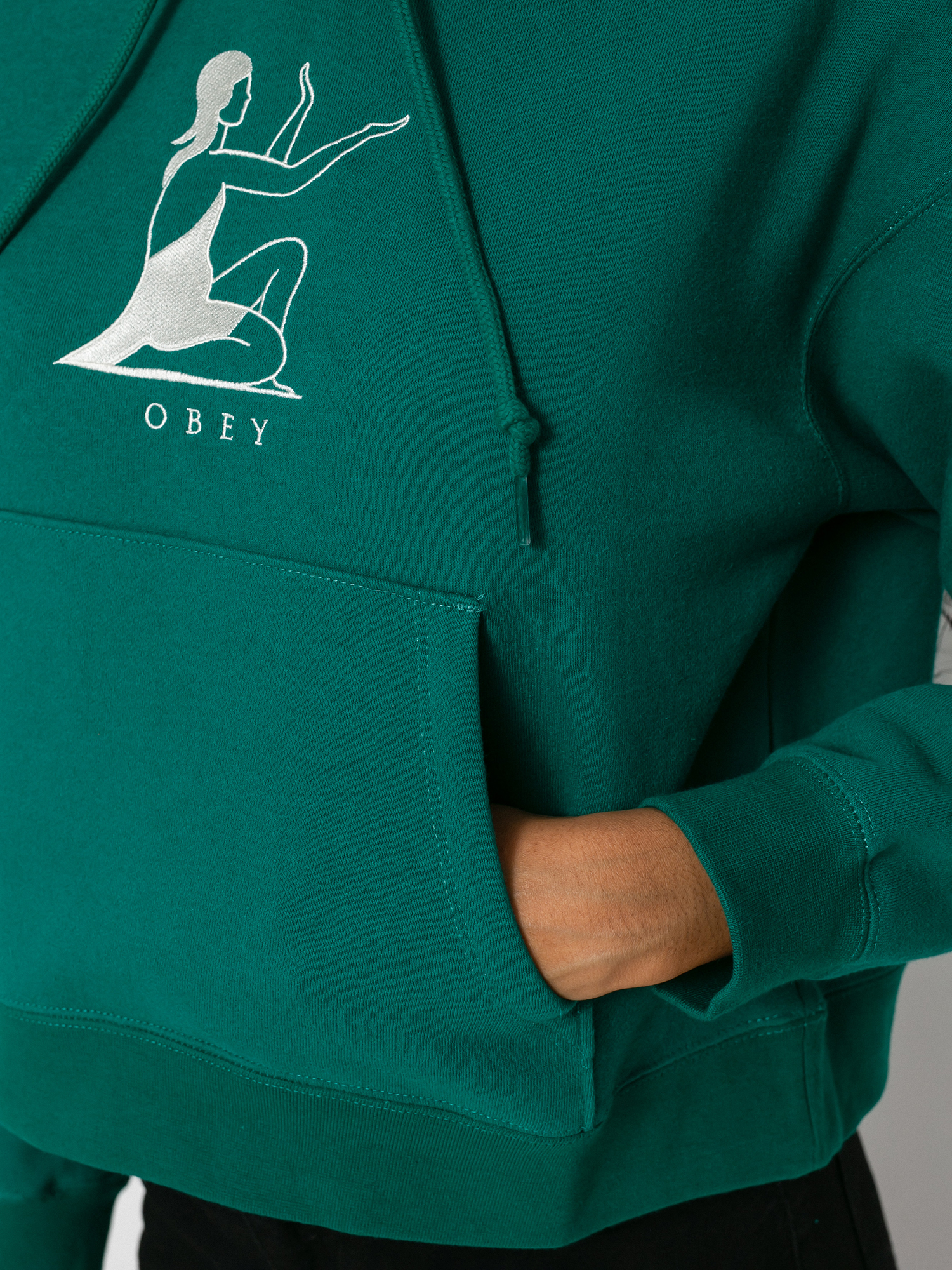 Bluza z kapturem OBEY Offering HD Wmn (ivy)