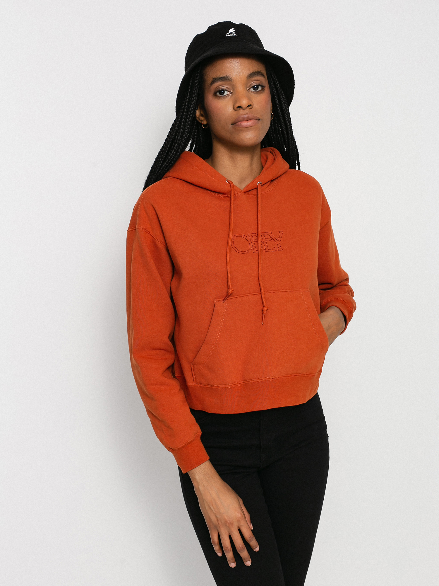 Bluza z kapturem OBEY Regal HD Wmn (ginger)