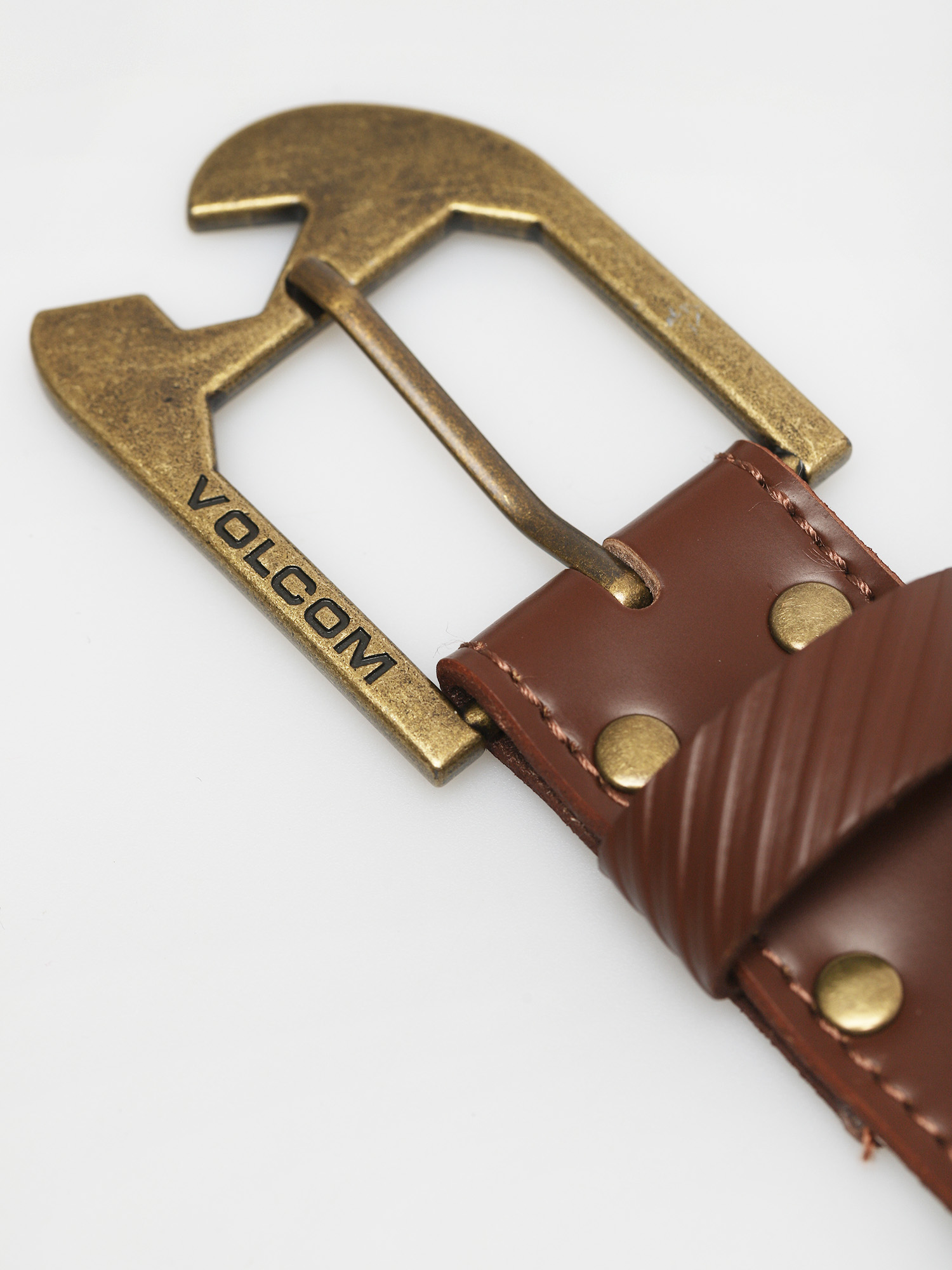 Pasek Volcom Skully Leather (brown)