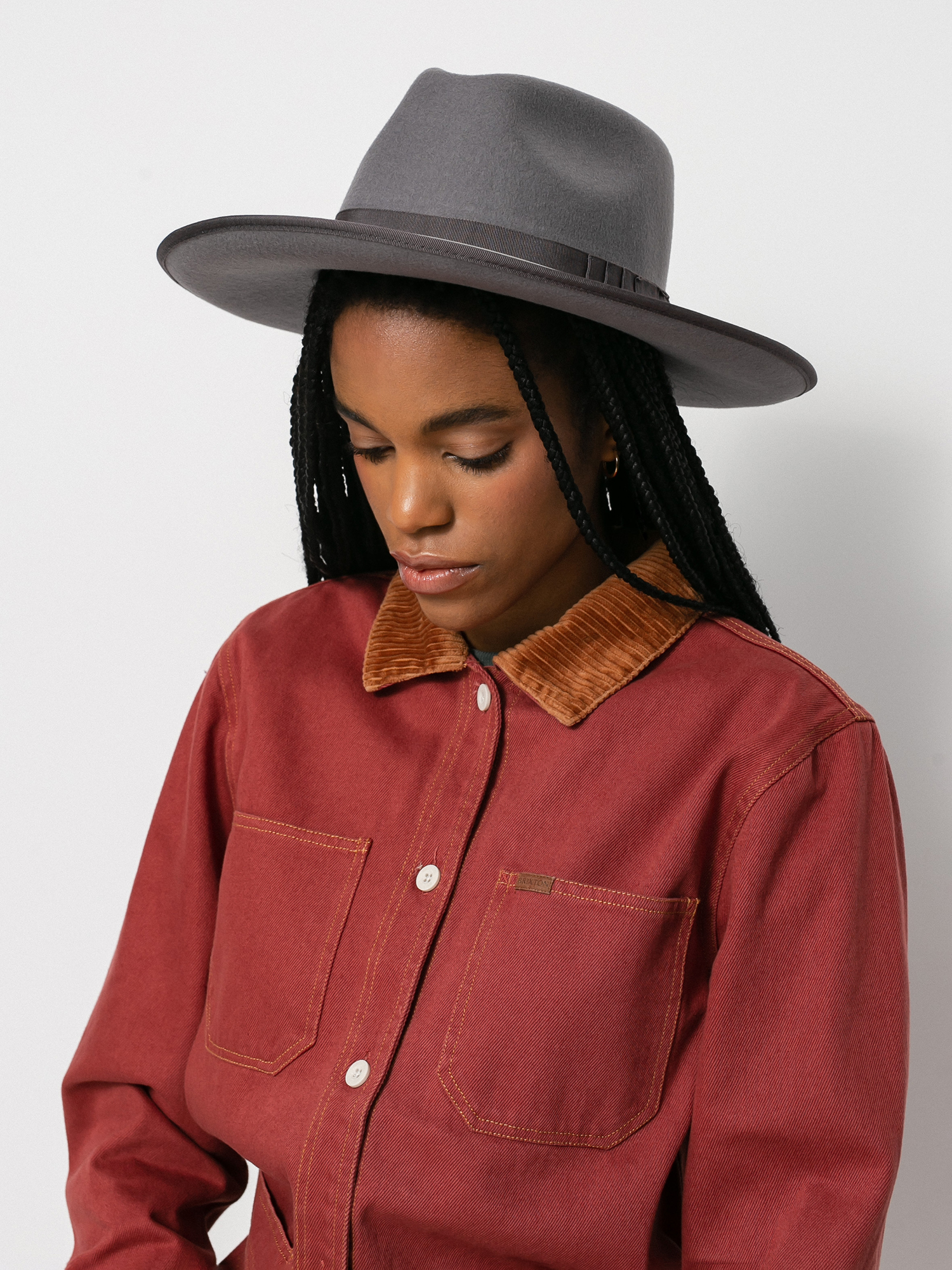Kapelusz Brixton Reno Fedora (lt grey)