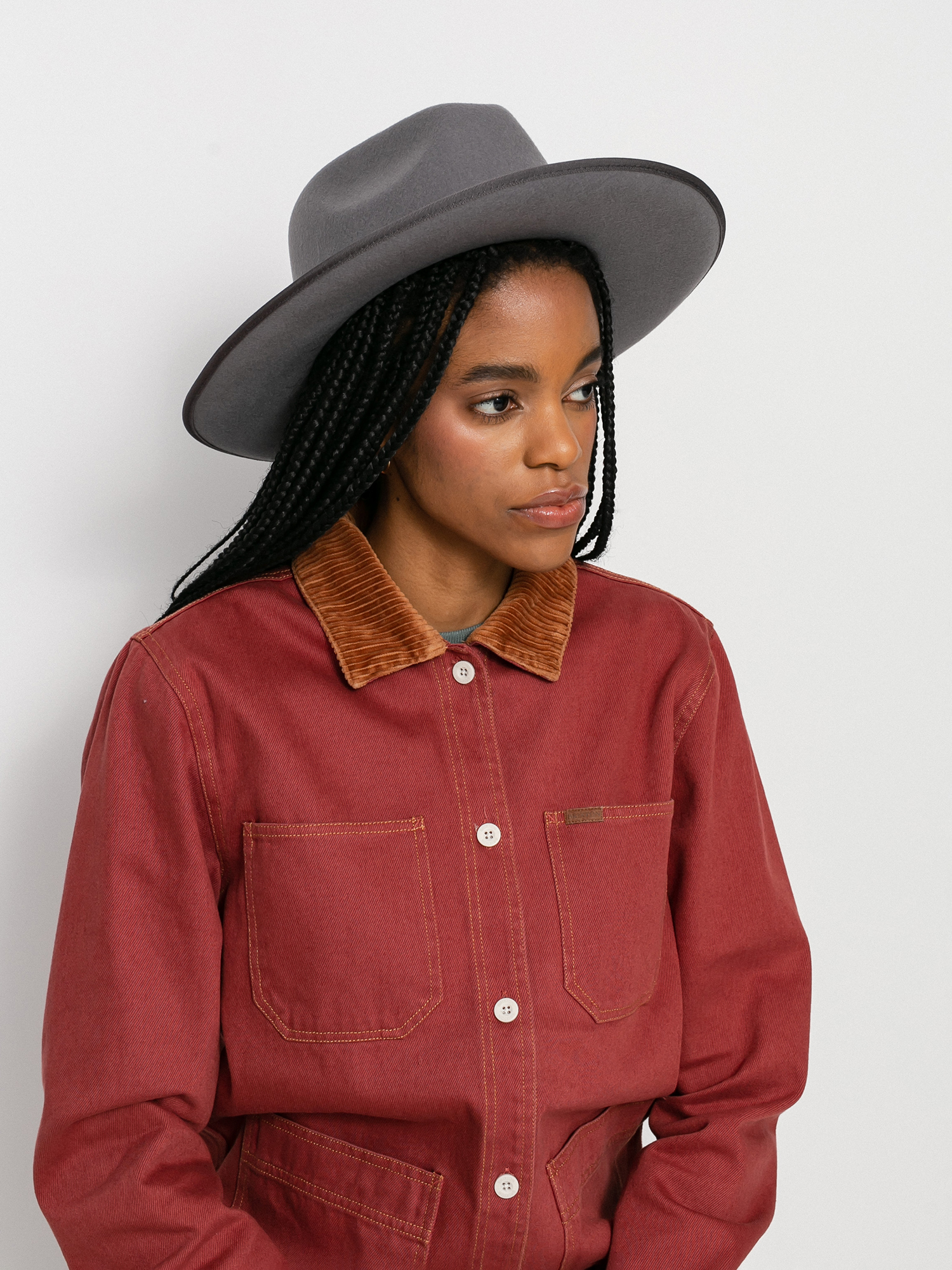 Kapelusz Brixton Reno Fedora (lt grey)