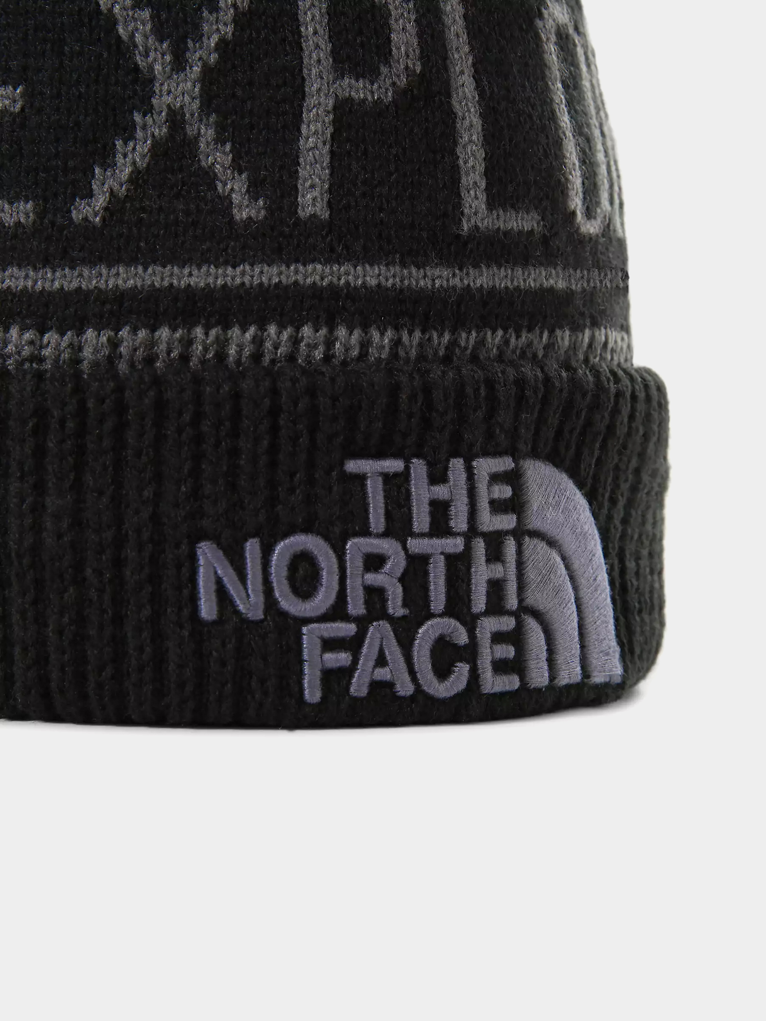 Czapka zimowa The North Face Retro Tnf Pom (vanadis grey/tnf black)