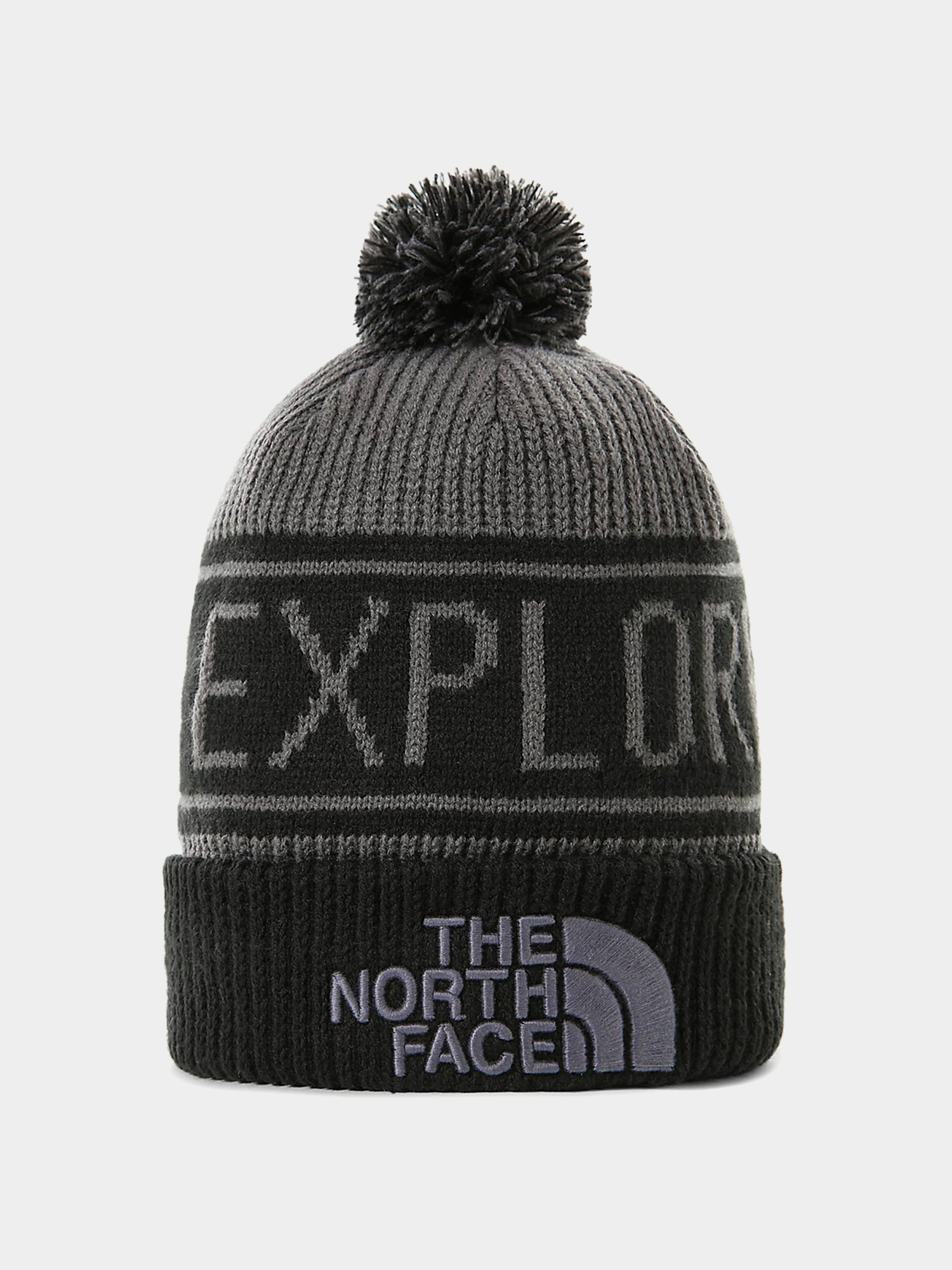 Czapka zimowa The North Face Retro Tnf Pom (vanadis grey/tnf black)