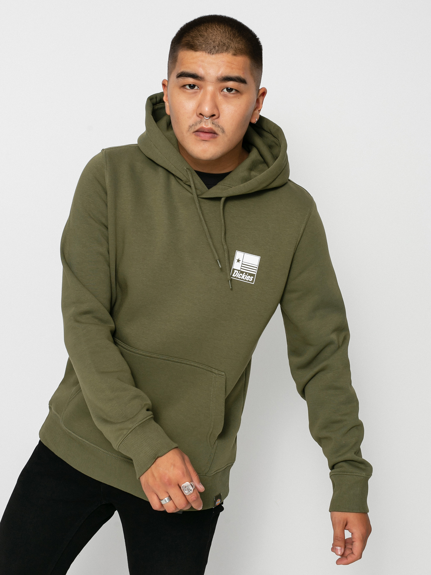 Bluza z kapturem Dickies Taylor HD (military gr)