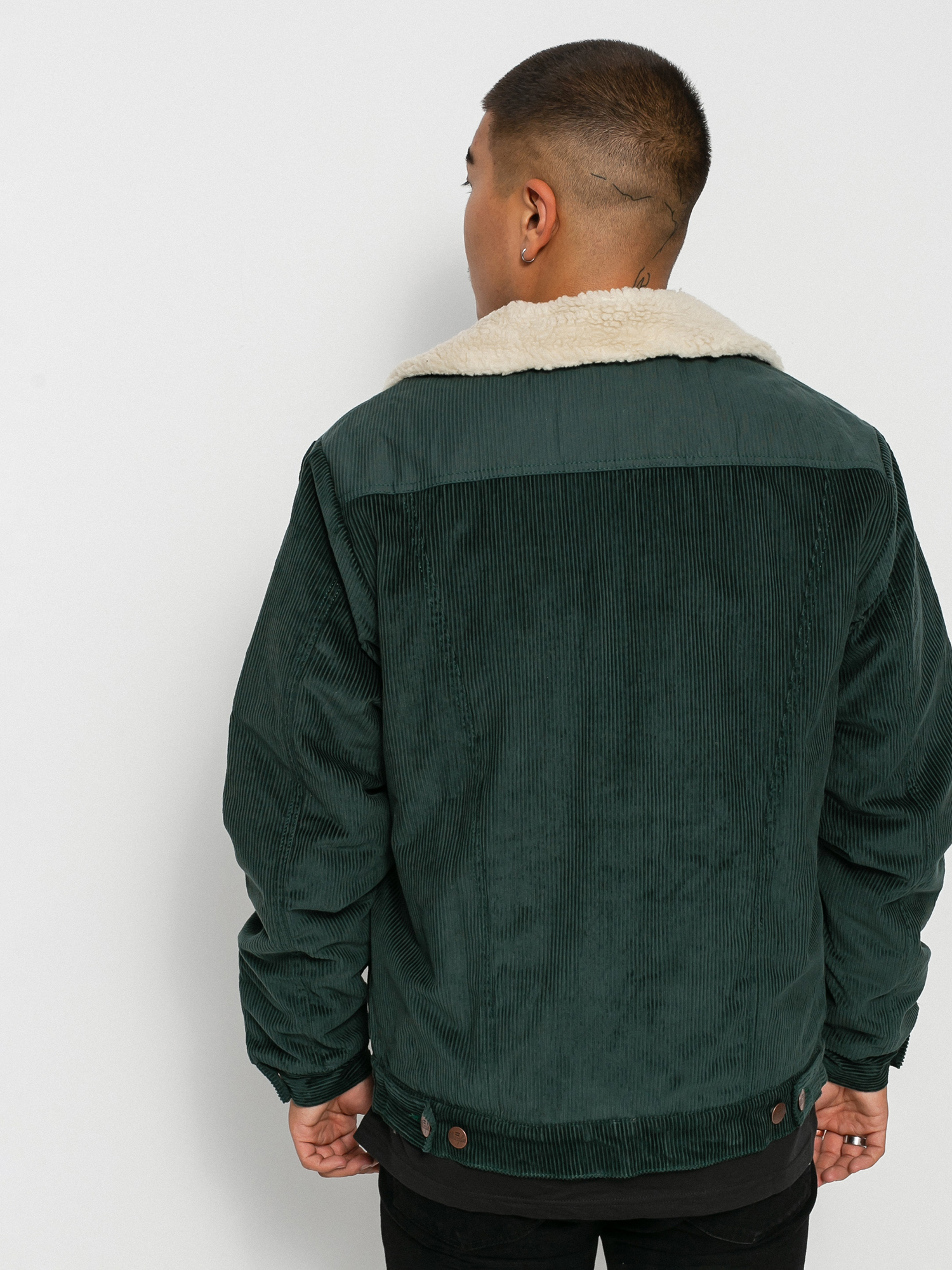 Kurtka Billabong X Wrangler Range Cord Sherpa (bottle green)
