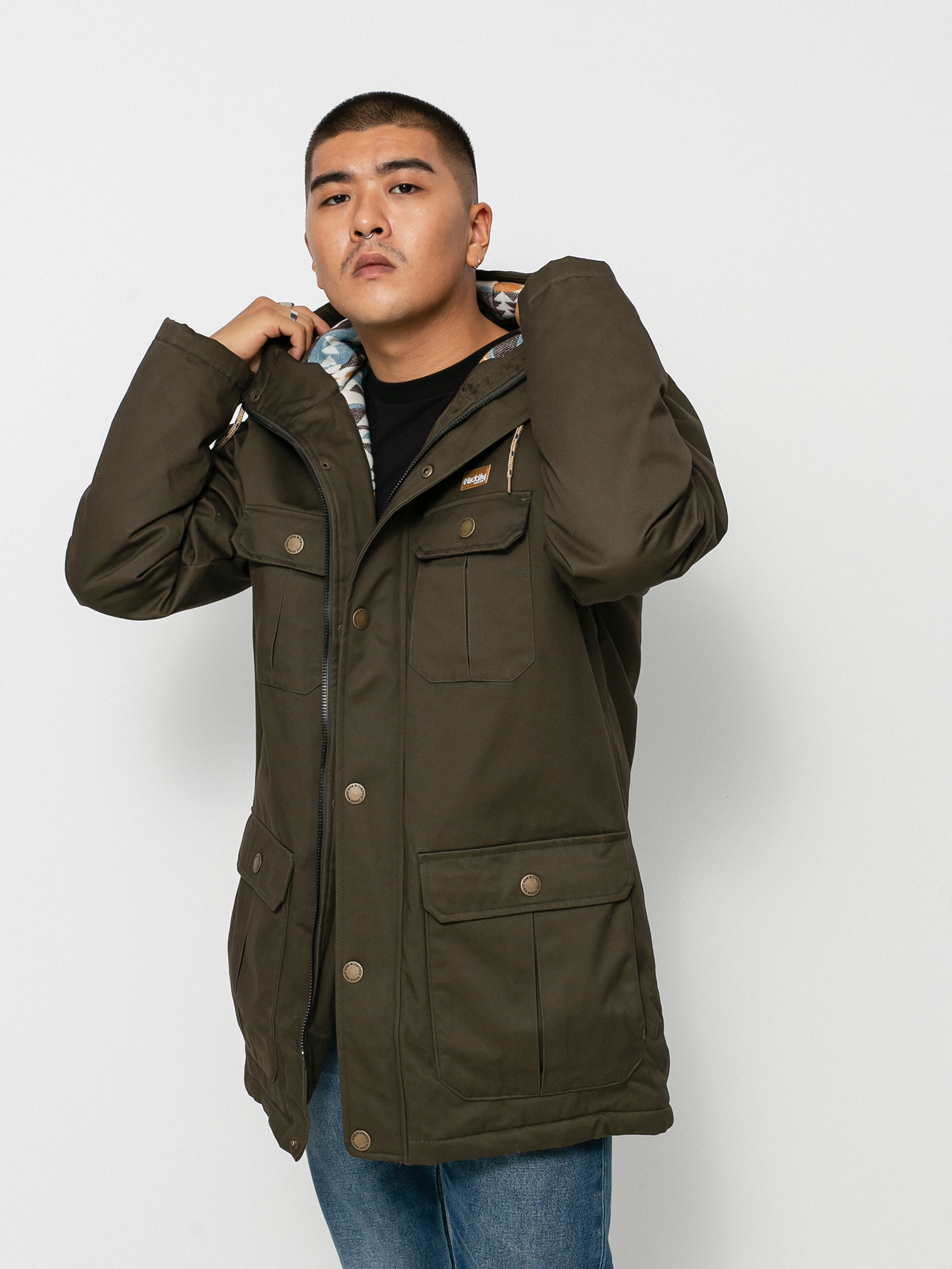 Kurtka Iriedaily Wonderer Parka (night olive)